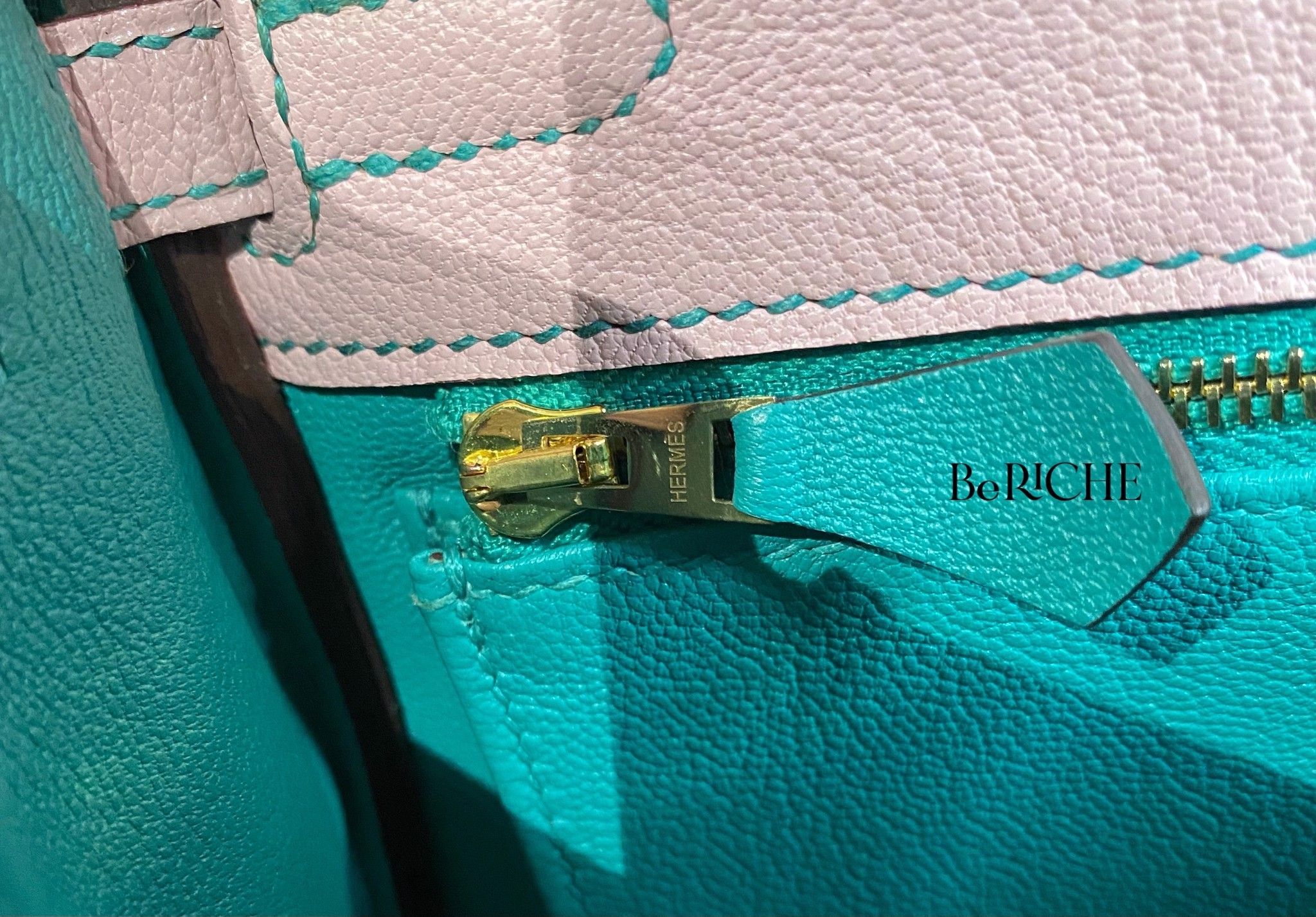 Kelly Hss K25 Chèvre Bicolor (Rose Sakura/Bleu Paon)