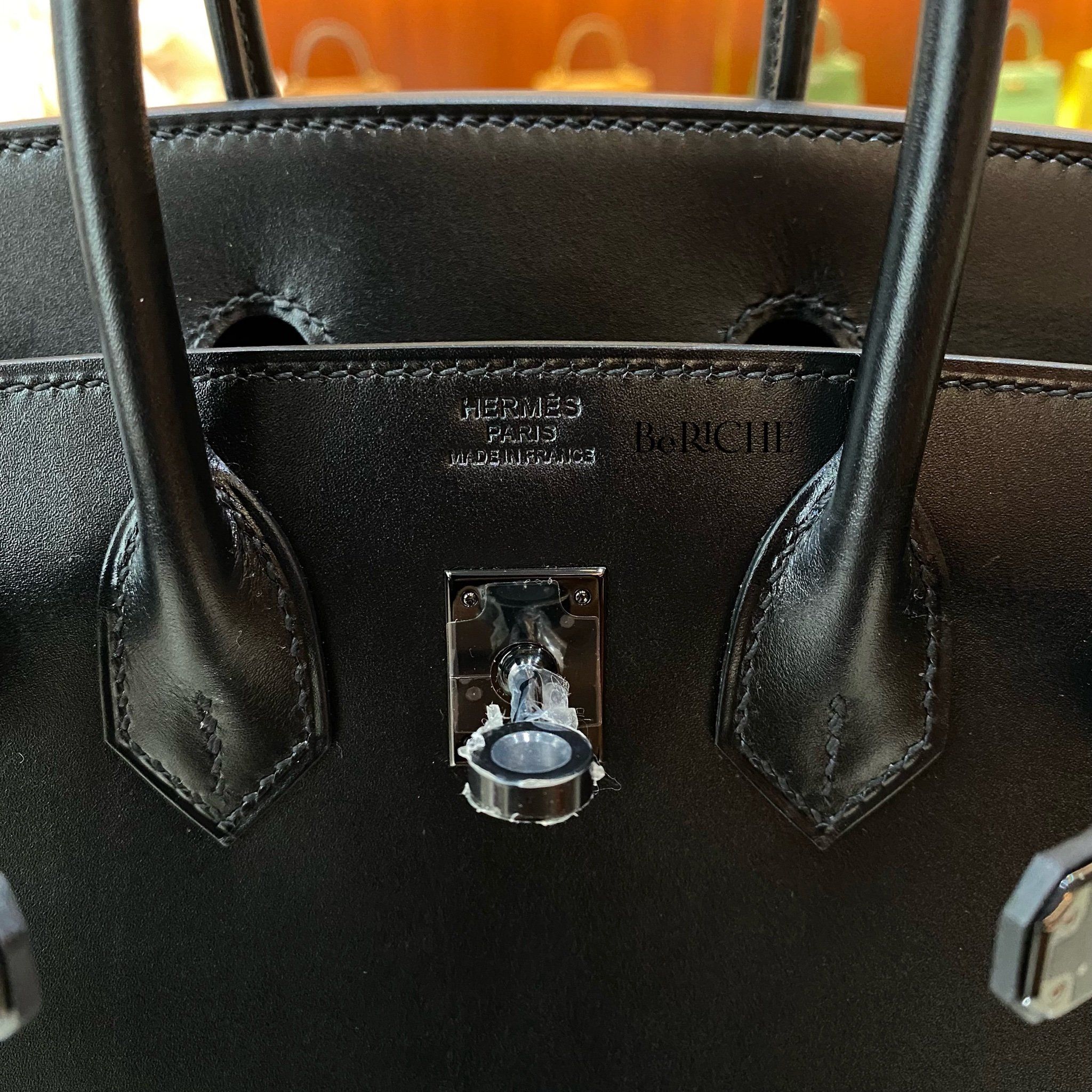 Birkin B25 Boxcalf Soblack