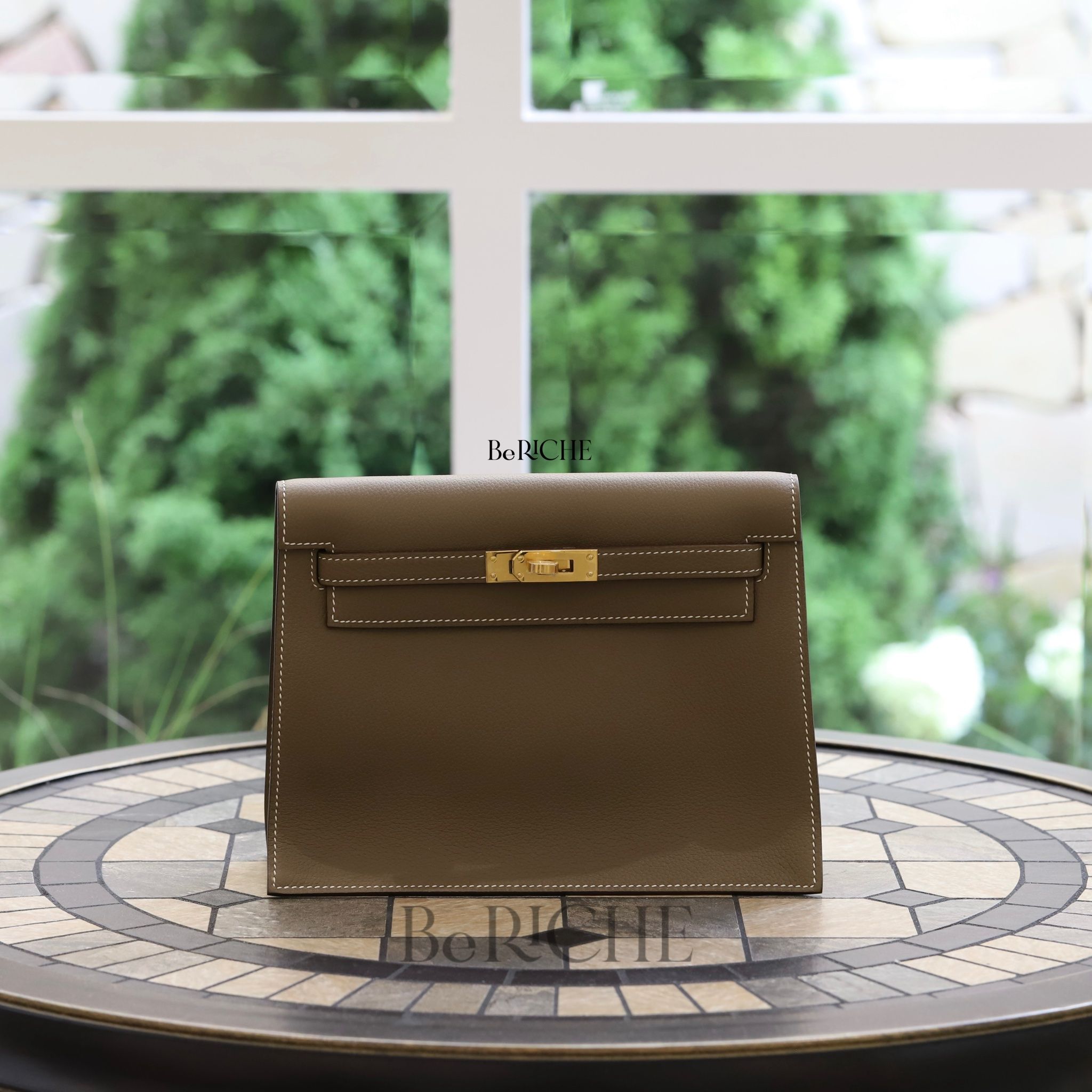 Kelly Danse Bag Evercolor Leather Etoup GHW