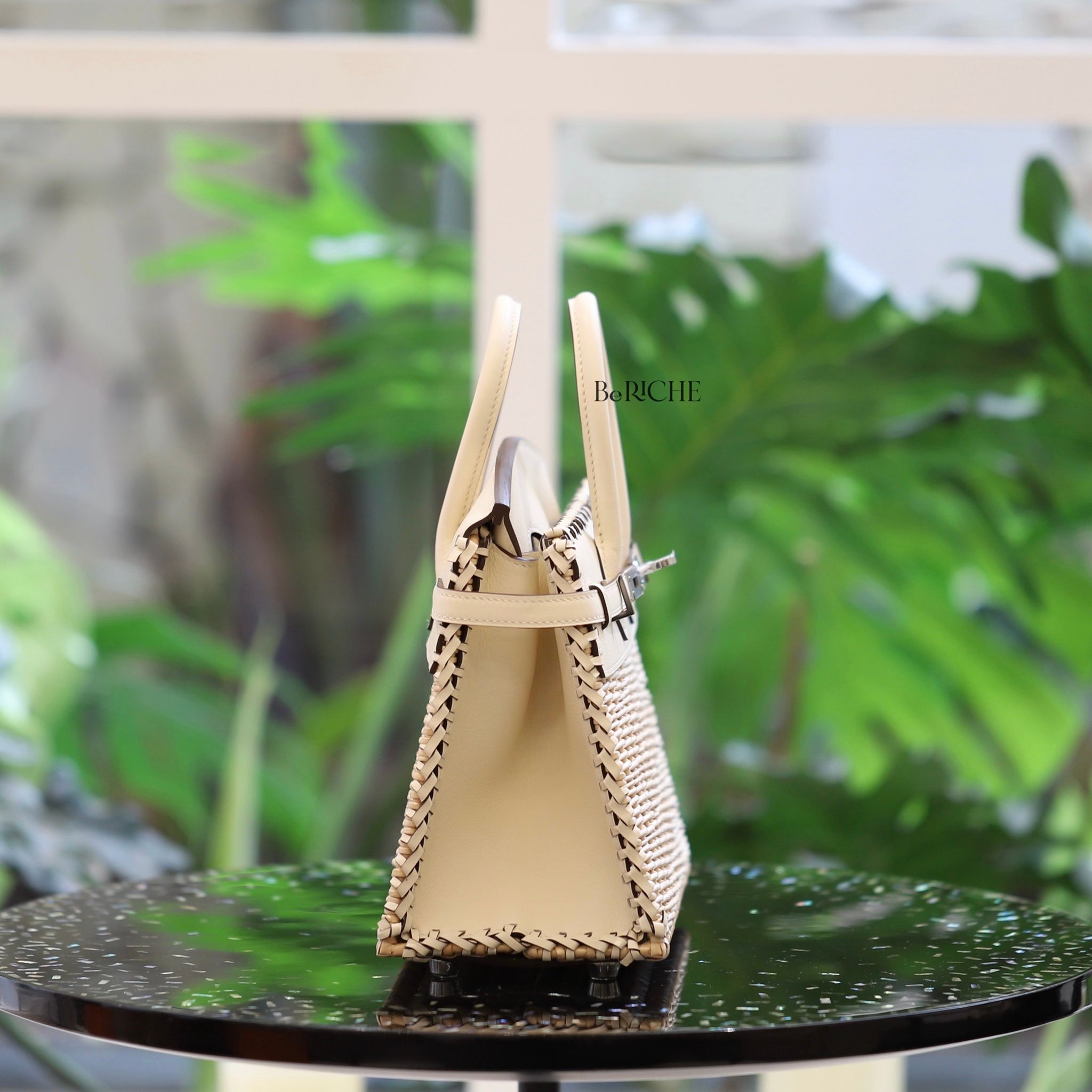 Birkin B25 Picnic Nata Swift and Osier Wicker PHW