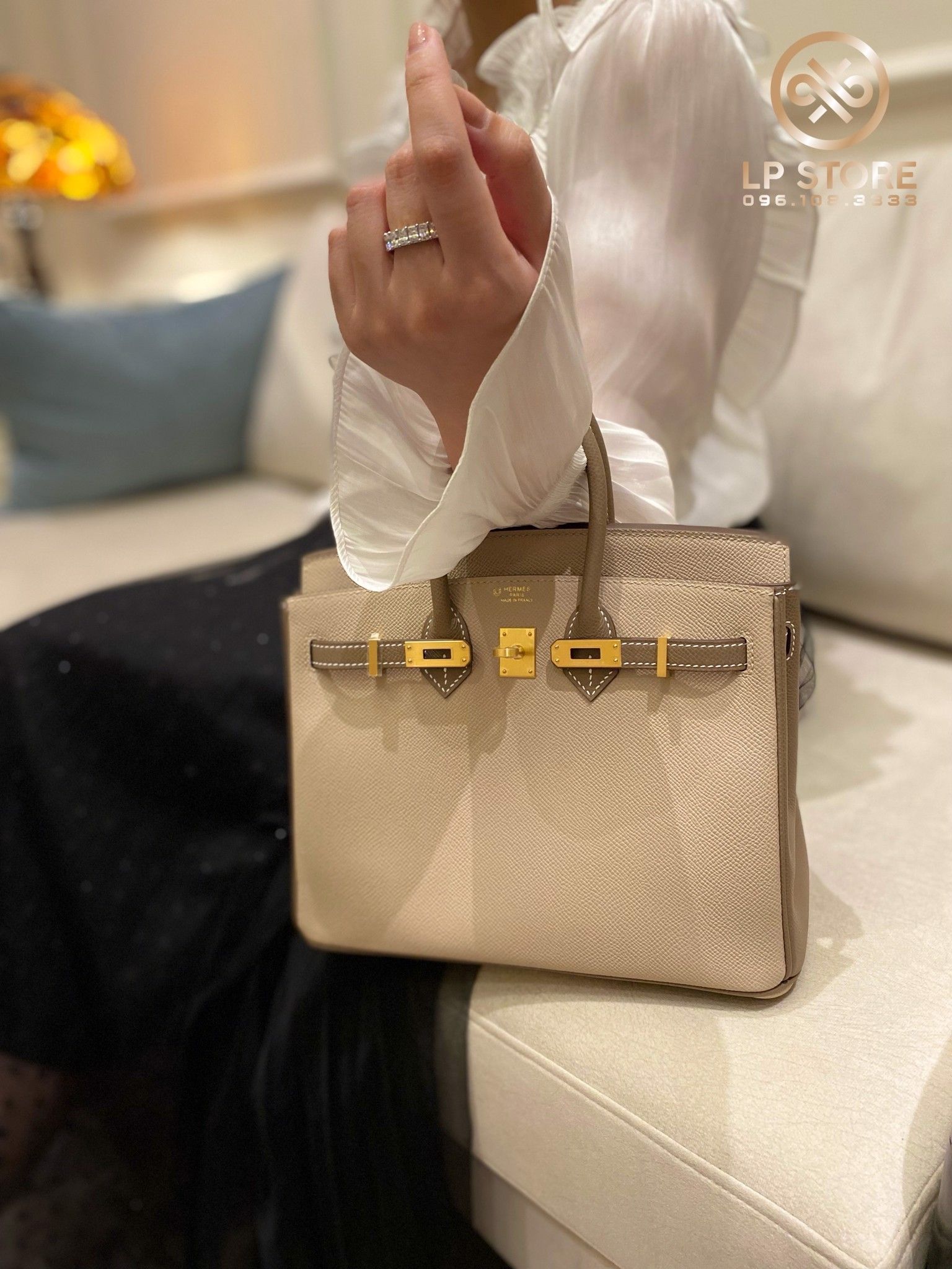 Birkin B25 Bicolor Epsom Trench/Etoupe GHW