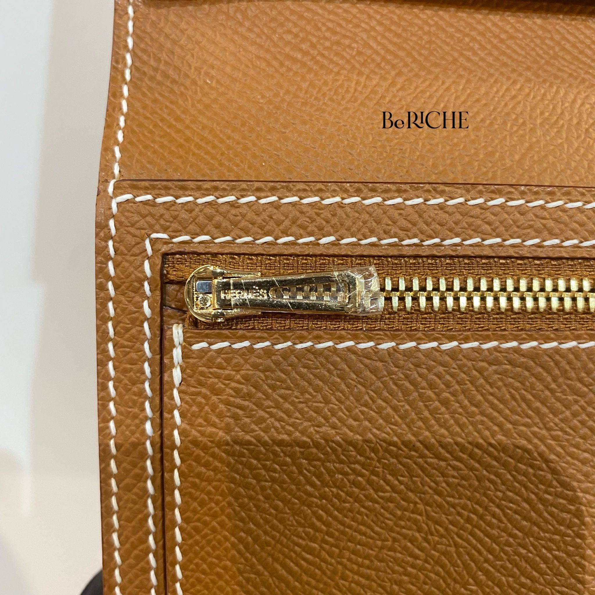 Hermes Bearn Long Wallet Gold GHW