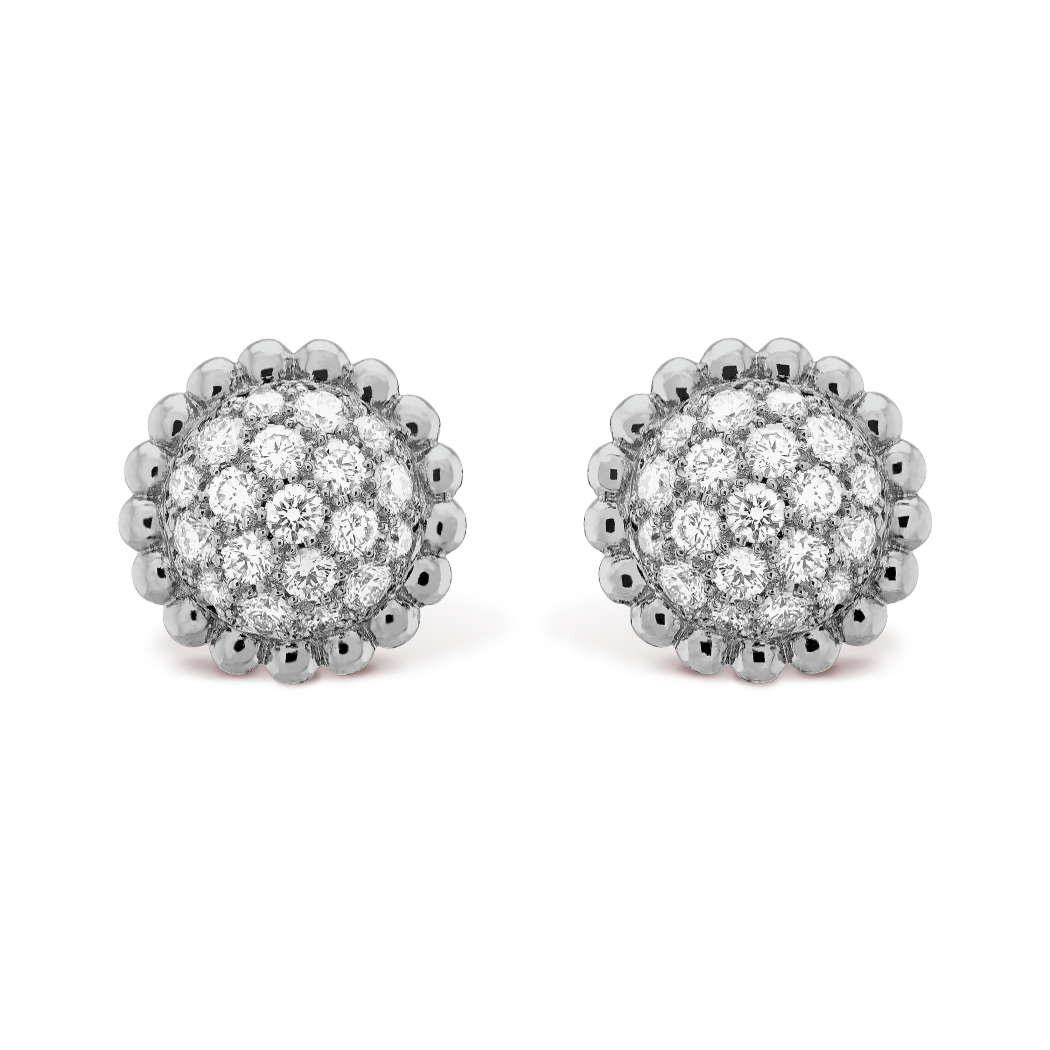 VCA Perlée diamonds earrings
