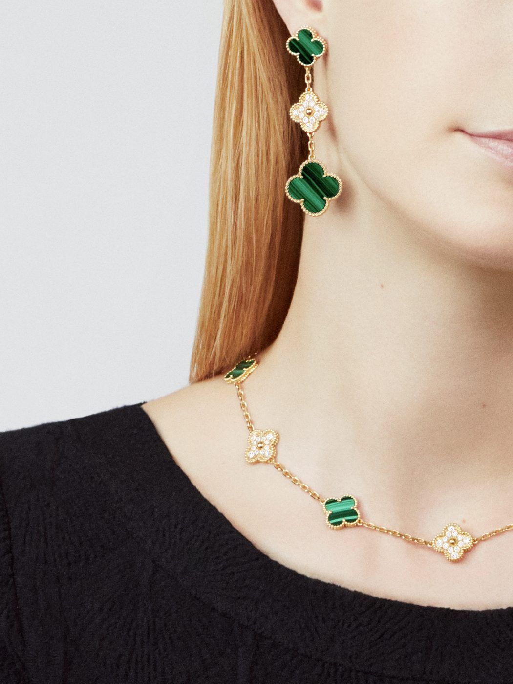 VCA Magic Alhambra earrings, 3 motifs