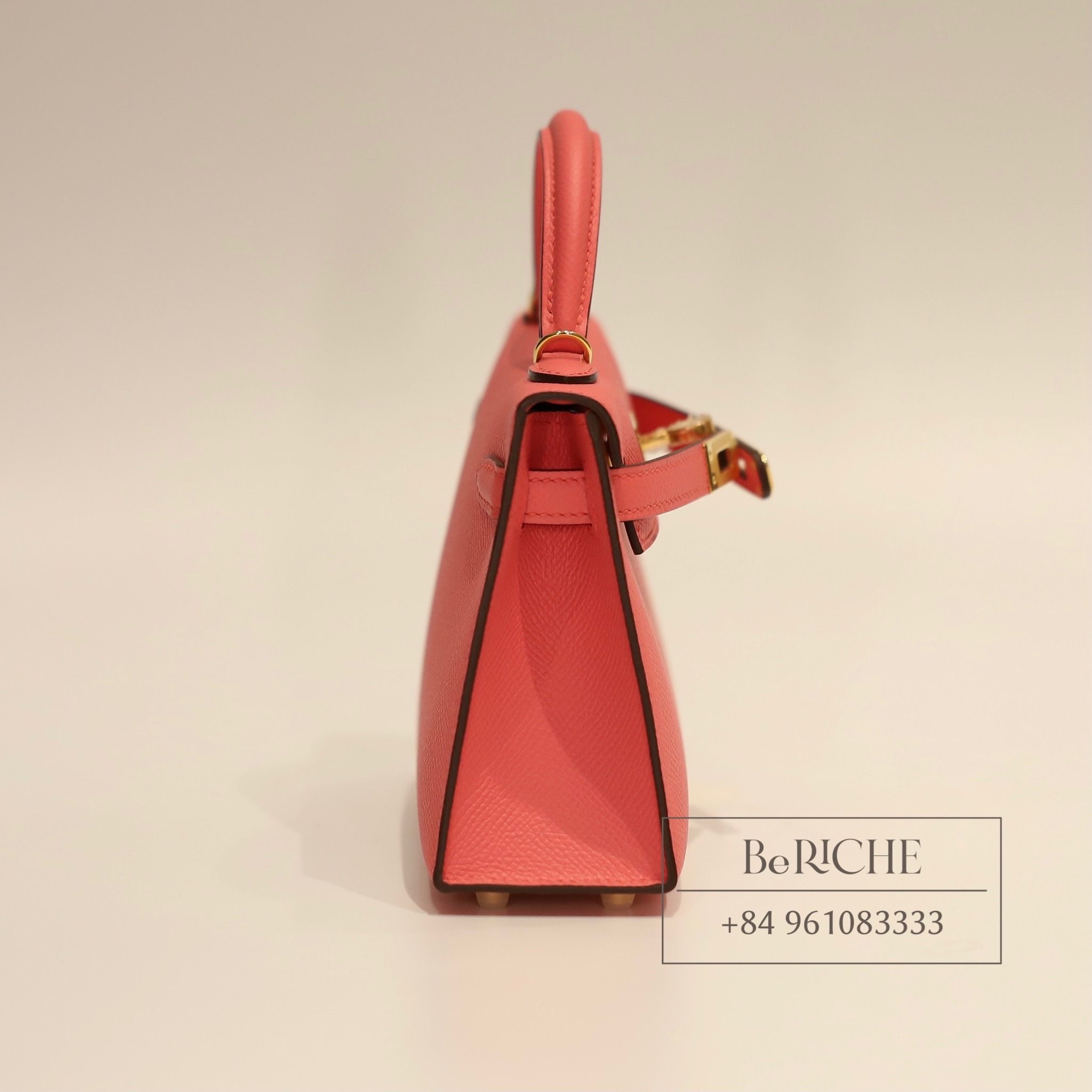 Kelly Mini K20 Epsom Rose Azalle