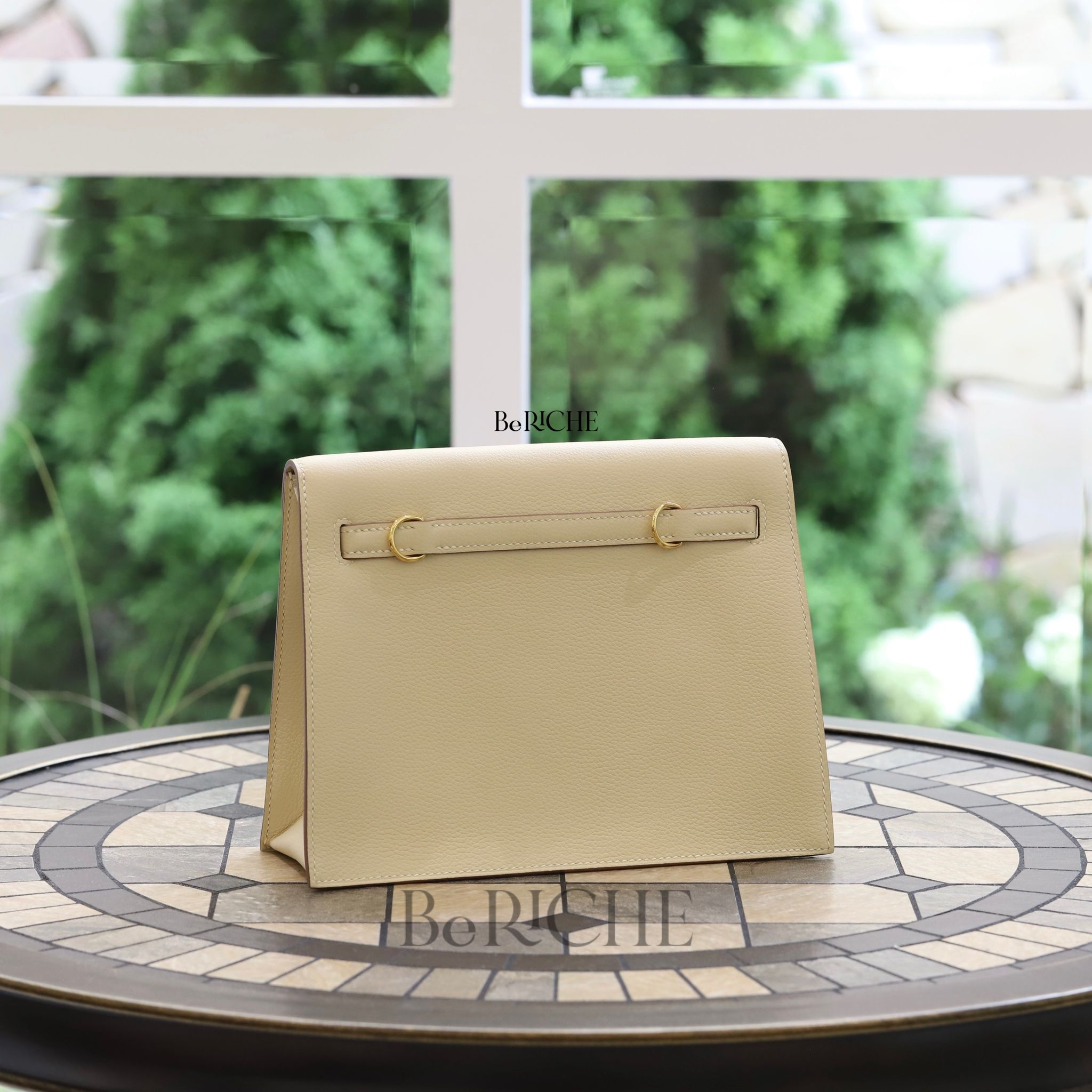 Kelly Danse Bag Evercolor Leather Craie GHW