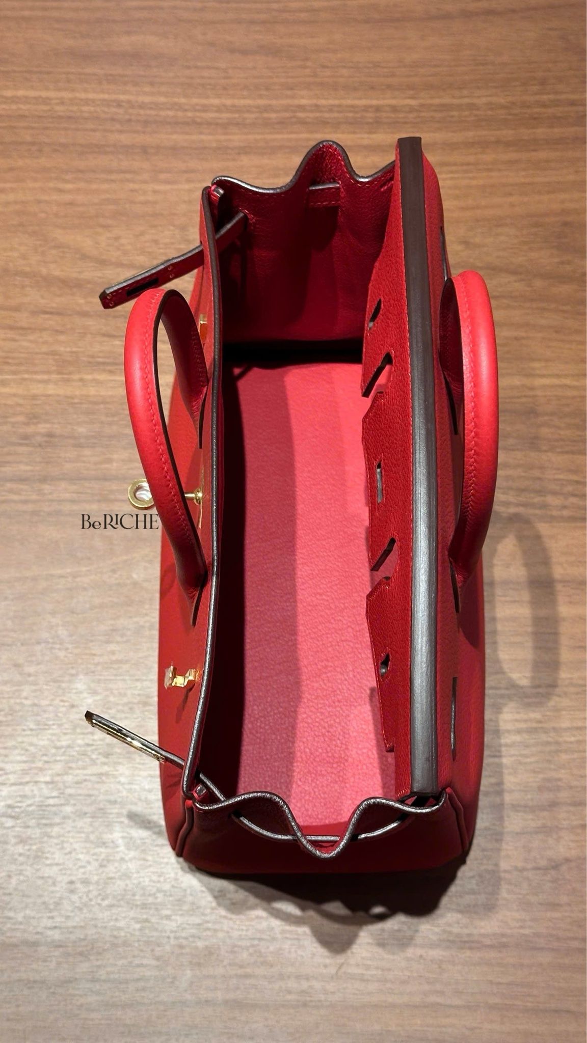 Birkin B25 Togo Rouge de coeur GHW