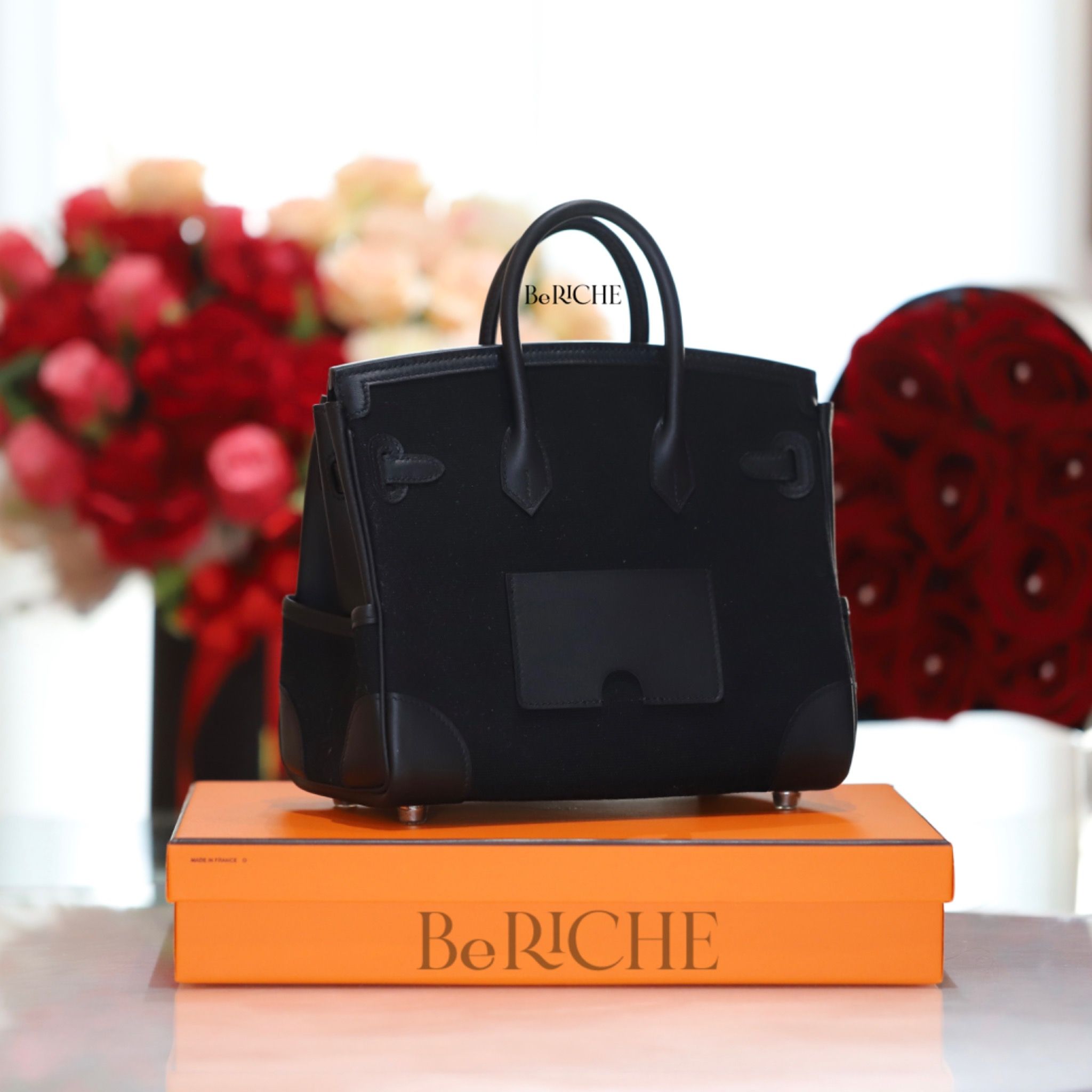 Birkin B25 Cargo Black PHW