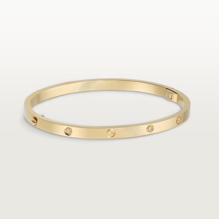 Cartier love bracelet small, 6 diamond