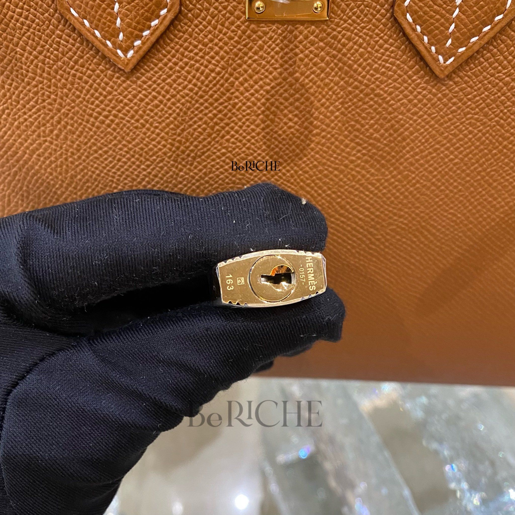 Birkin B25 Sellier Epsom Gold GHW