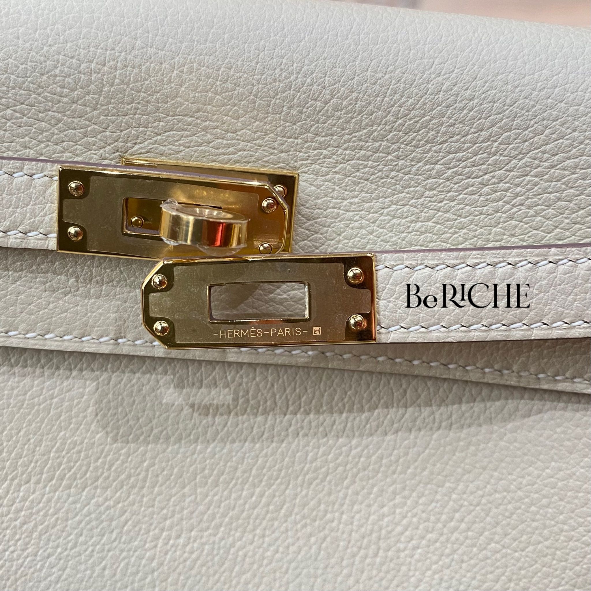 Kelly Danse Bag Evercolor Leather Craie GHW
