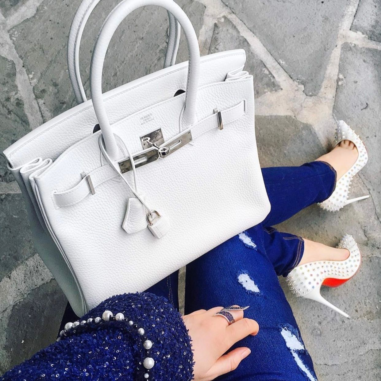 Birkin B30 Togo Blanc PHW