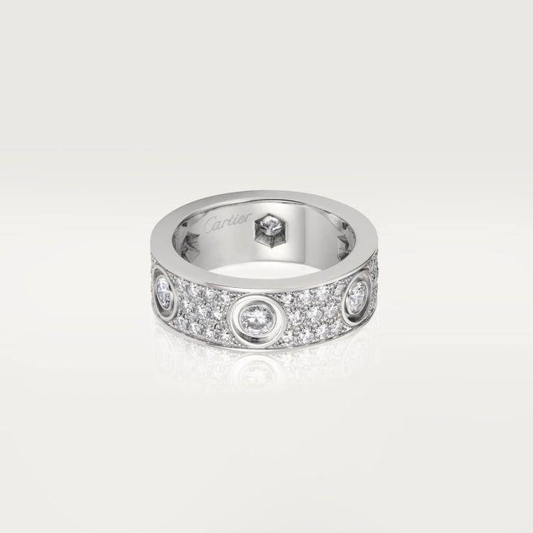 Cartier love ring, diamonds