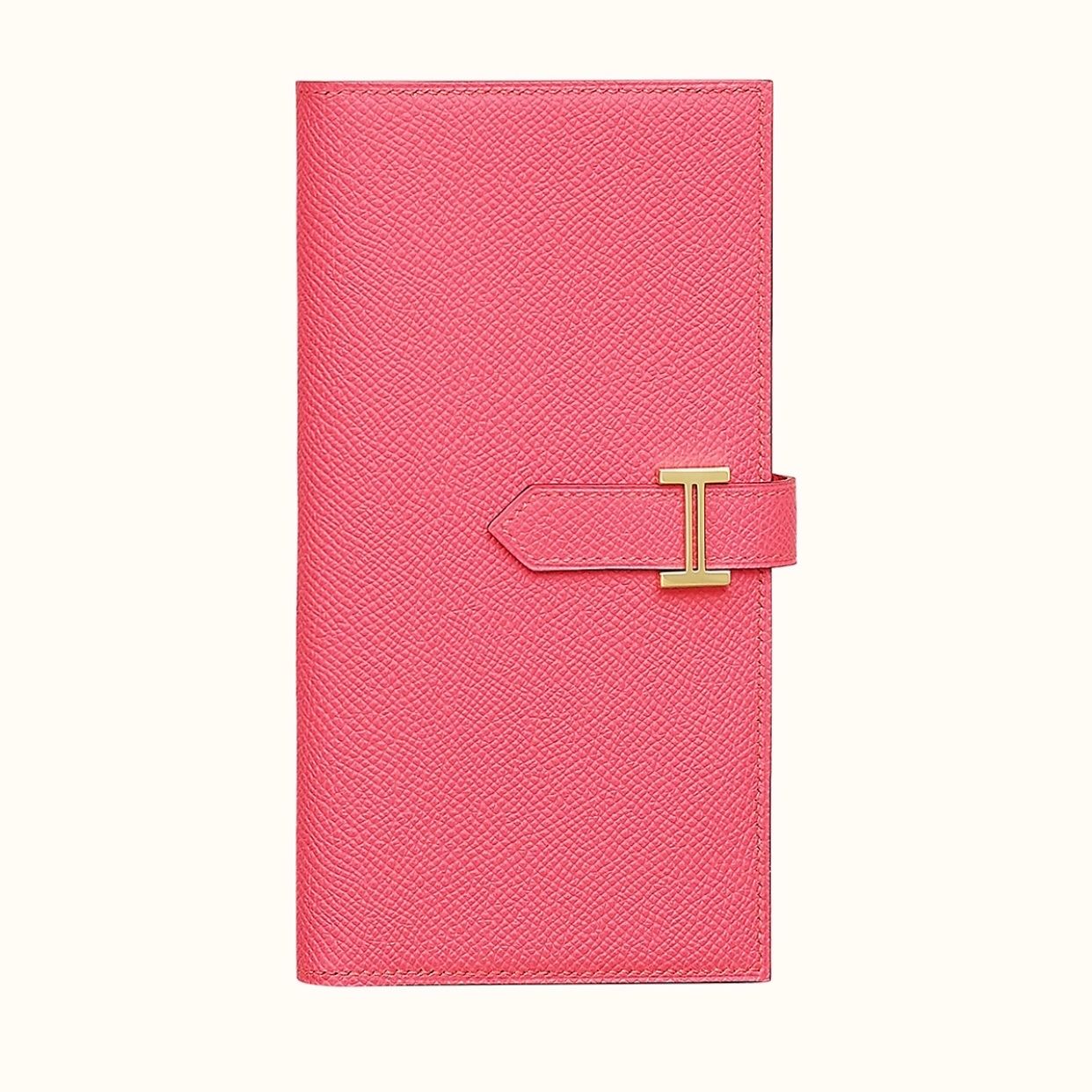 Hermes Bearn Long Wallet Rose GHW