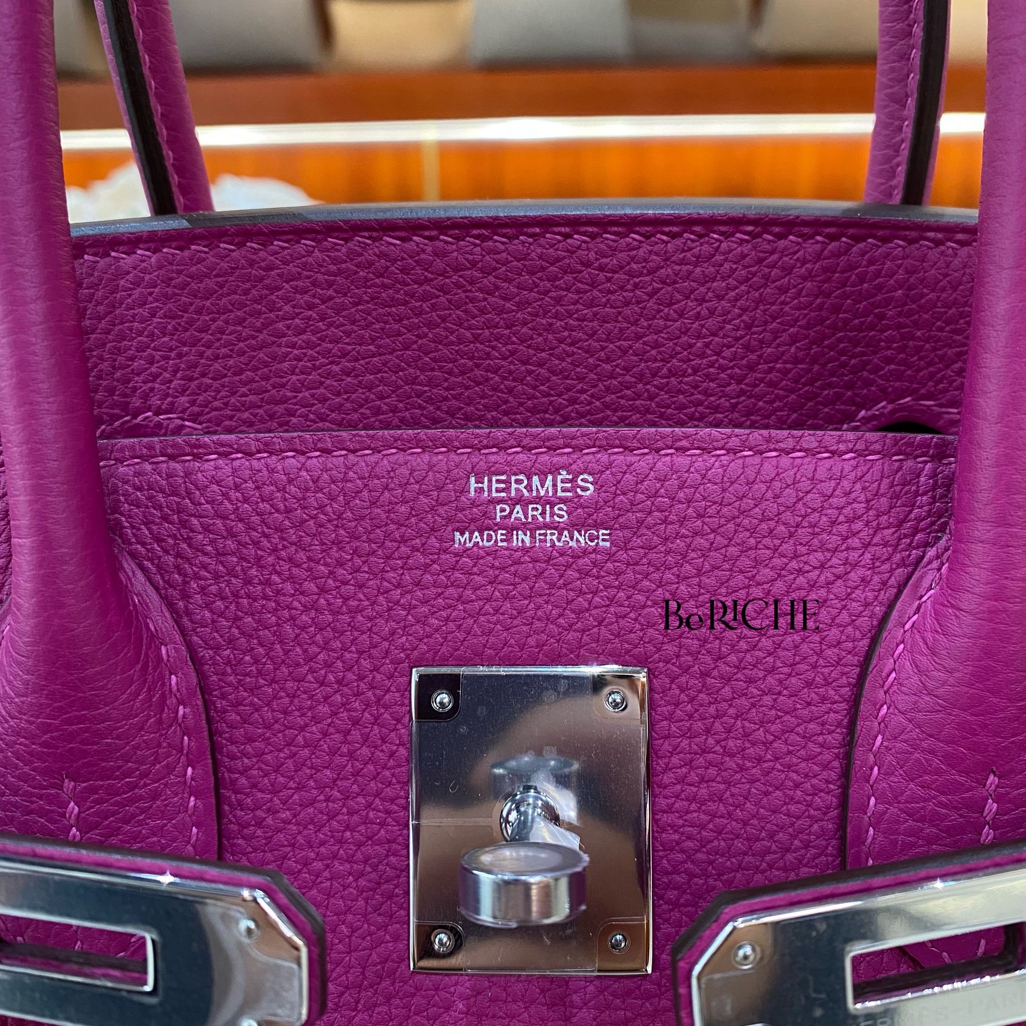 Birkin B30 Togo Rose Pourple PHW