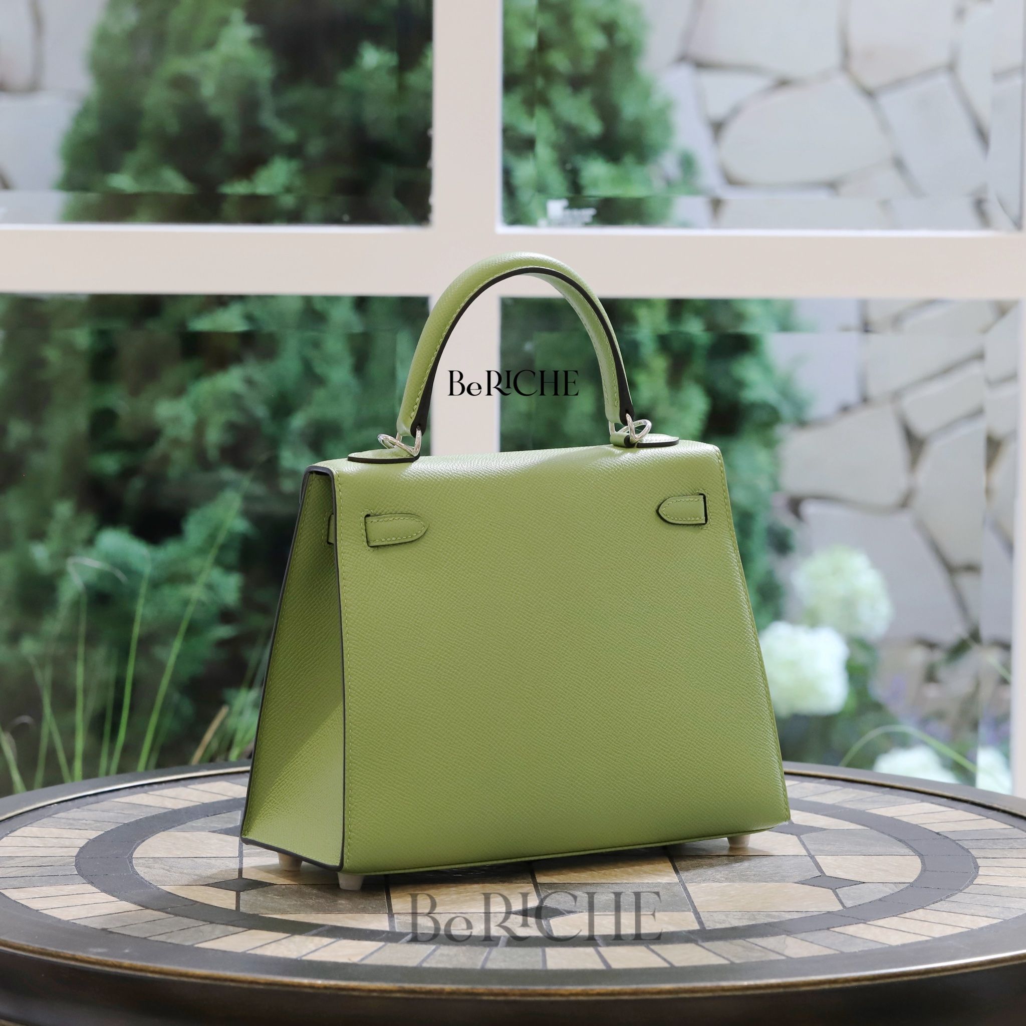 Kelly K25 Epsom Vert Criquet PHW