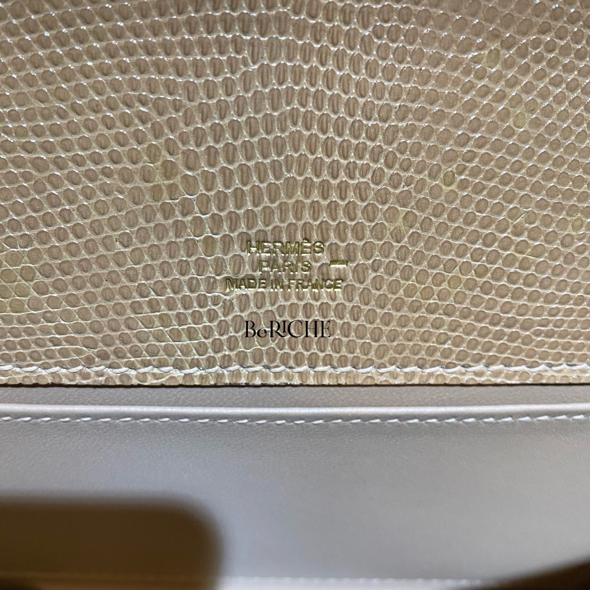 Kelly Pochette KP22 Lizard Ficell GHW
