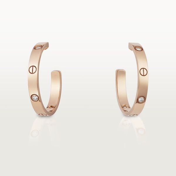 Cartier love earrings diamond hot sale