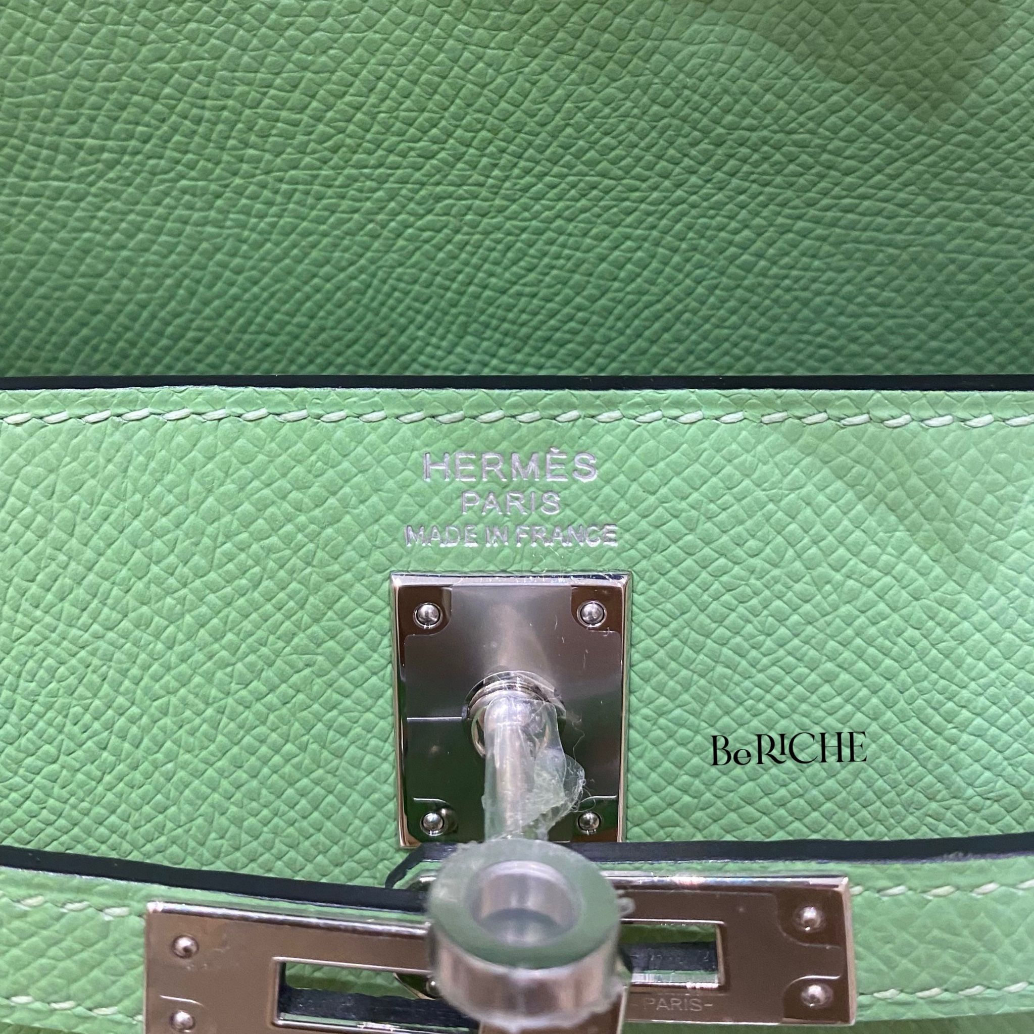 Kelly K25 Epsom Vert Criquet PHW