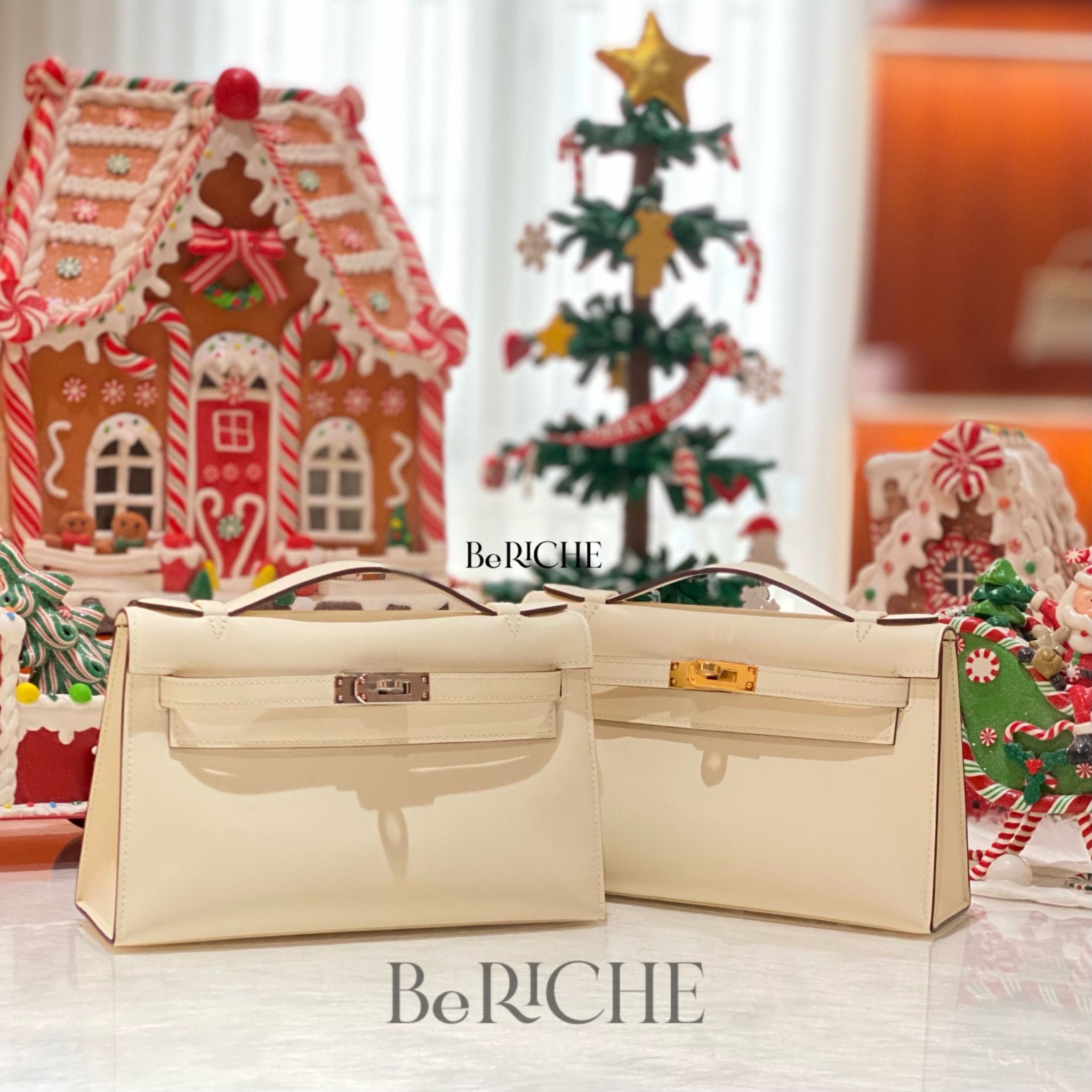 Kelly Pochette KP22 Swift Leather Nata PHW