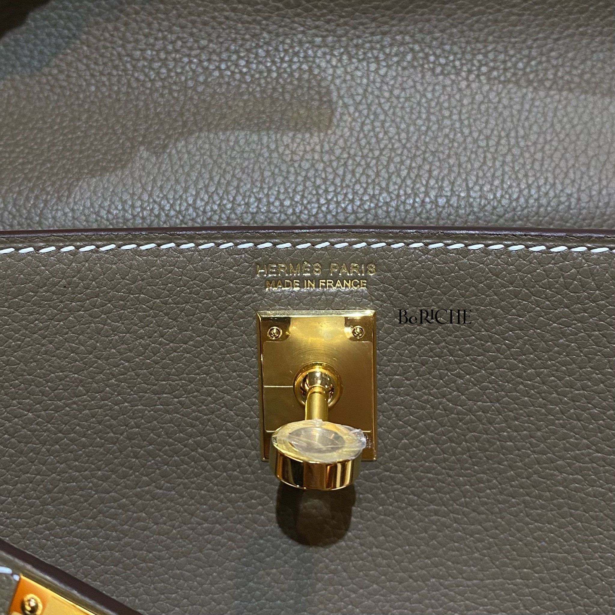 Kelly Danse Bag Evercolor Leather Etoup GHW