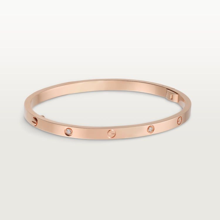 Cartier love bracelet small, 6 diamond