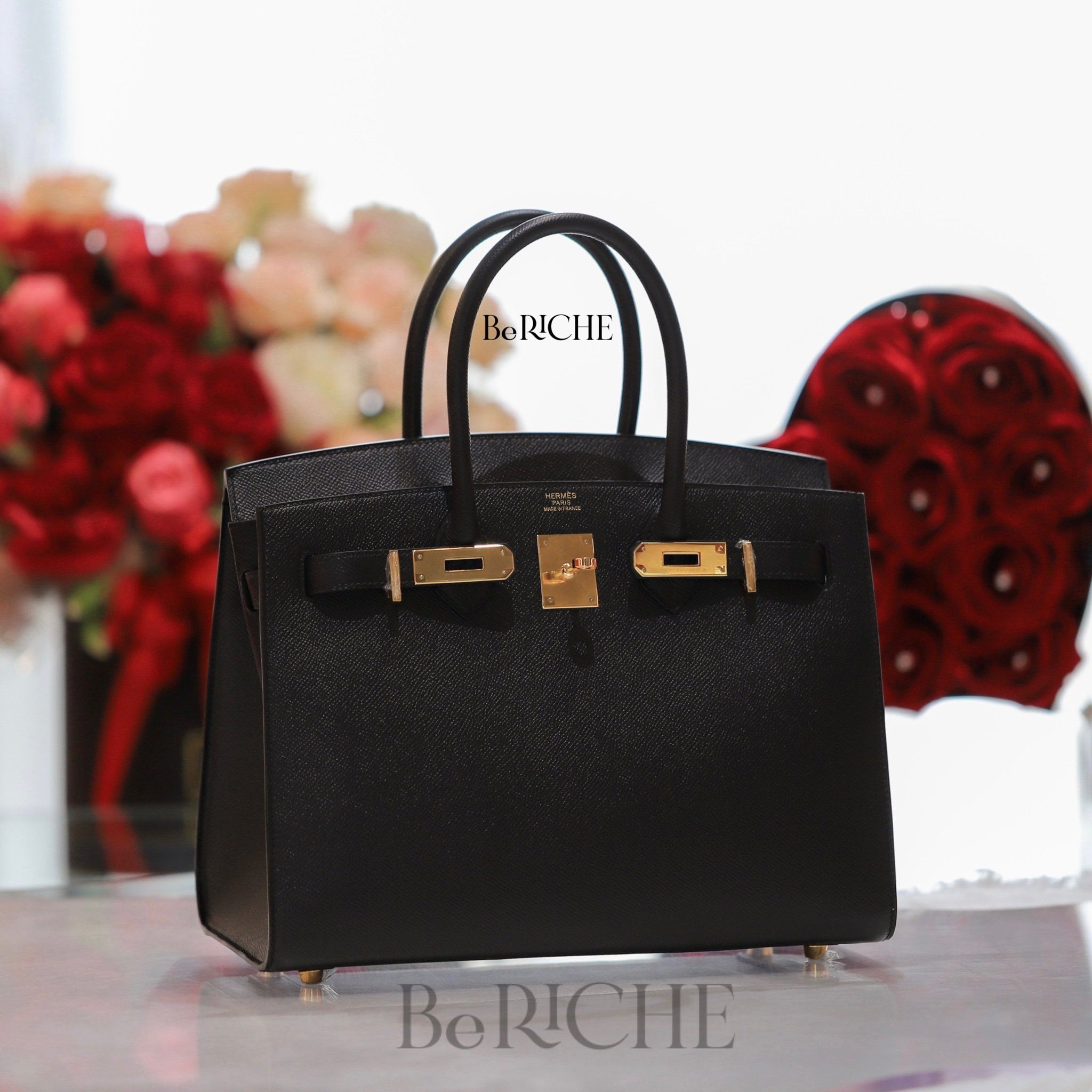 Birkin B30 Sellier Epsom Black GHW