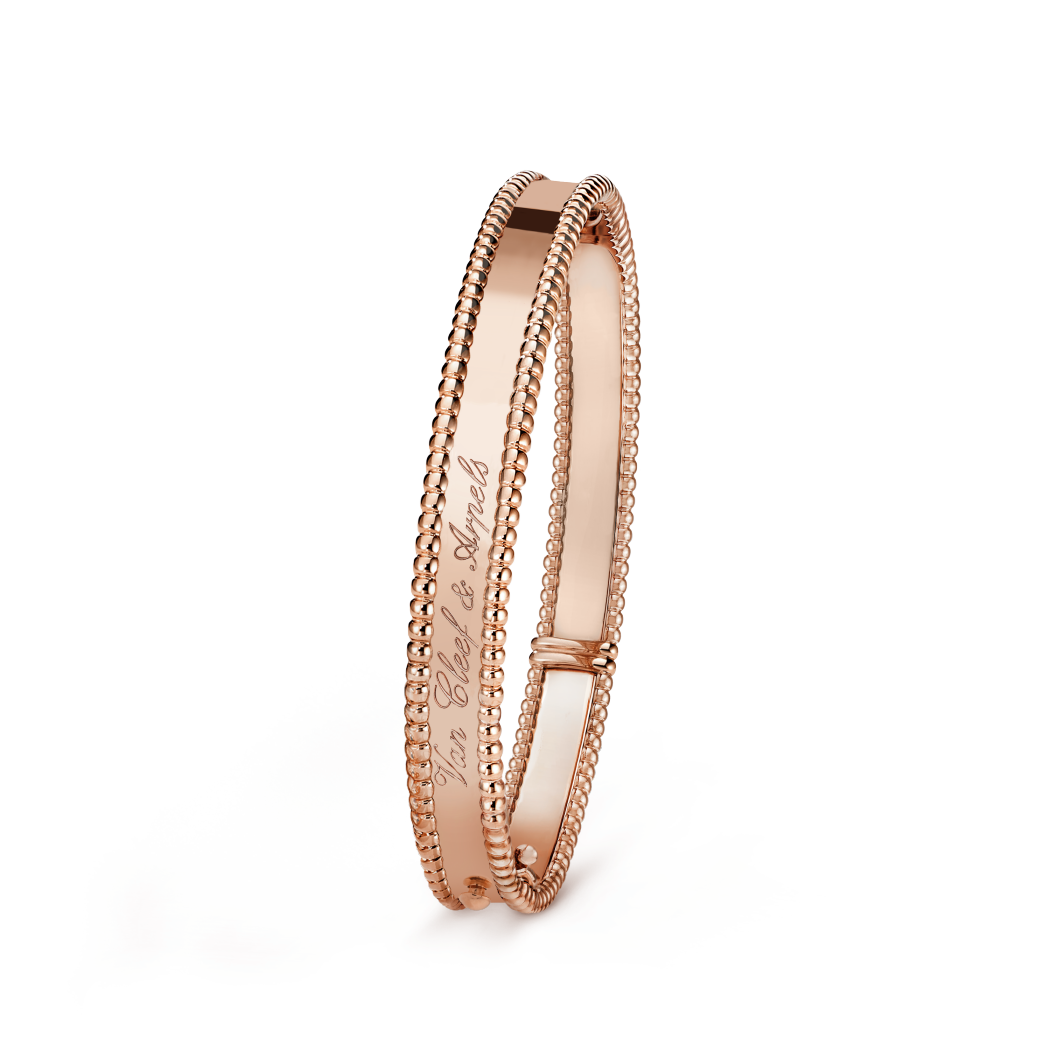 VCA Perlée signature bracelet, medium model