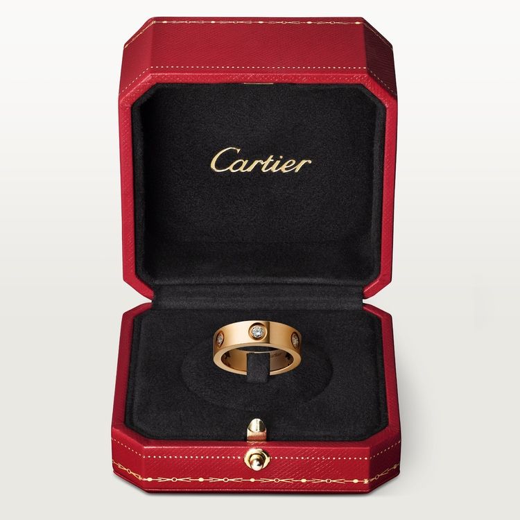 Cartier love ring, 6 diamond