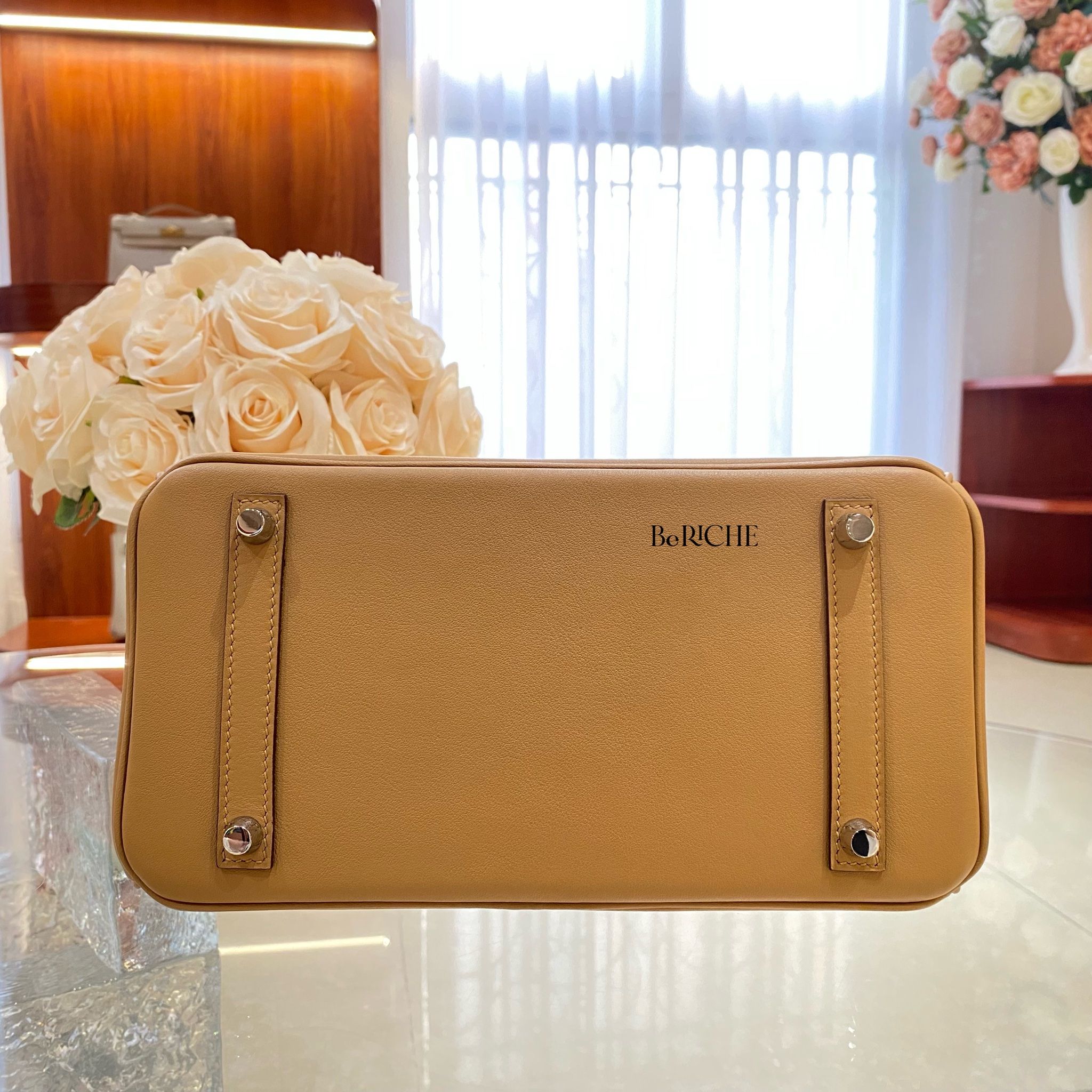 Birkin B25 Biscuit In & Out Limited Edition Swift PHW