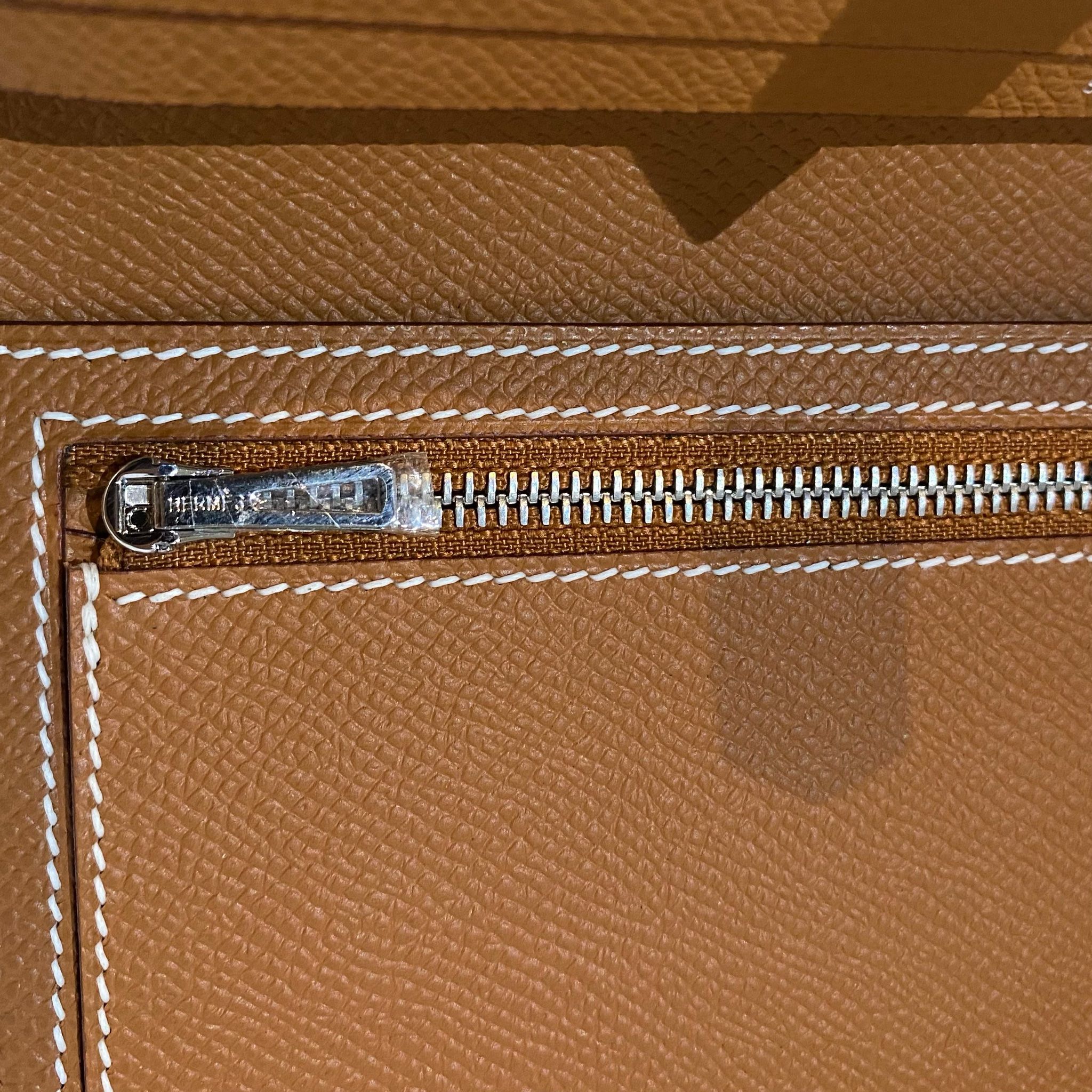 Hermes Bearn Long Wallet Gold PHW