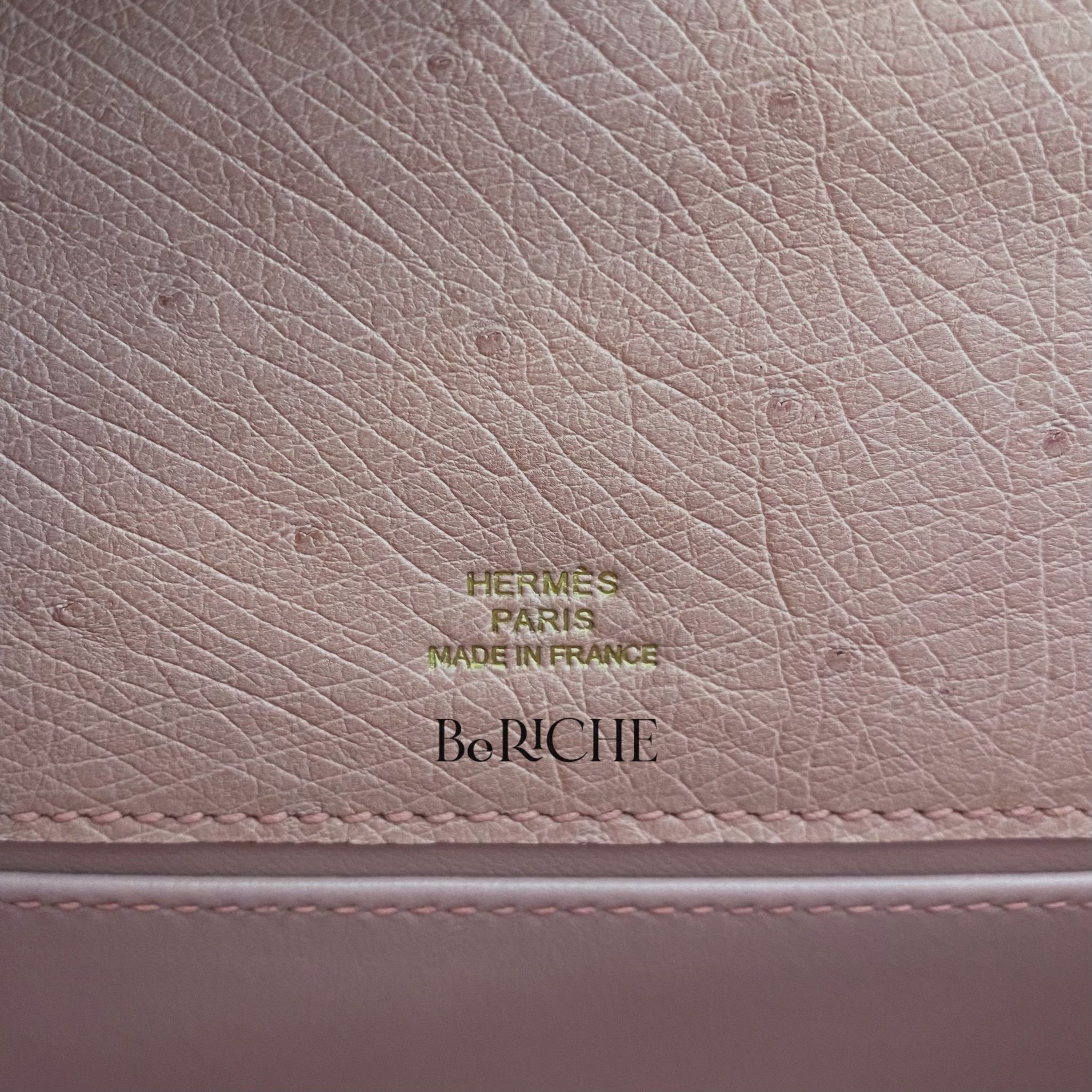 Kelly Pochette KP22 Ostrich Terre Cuite