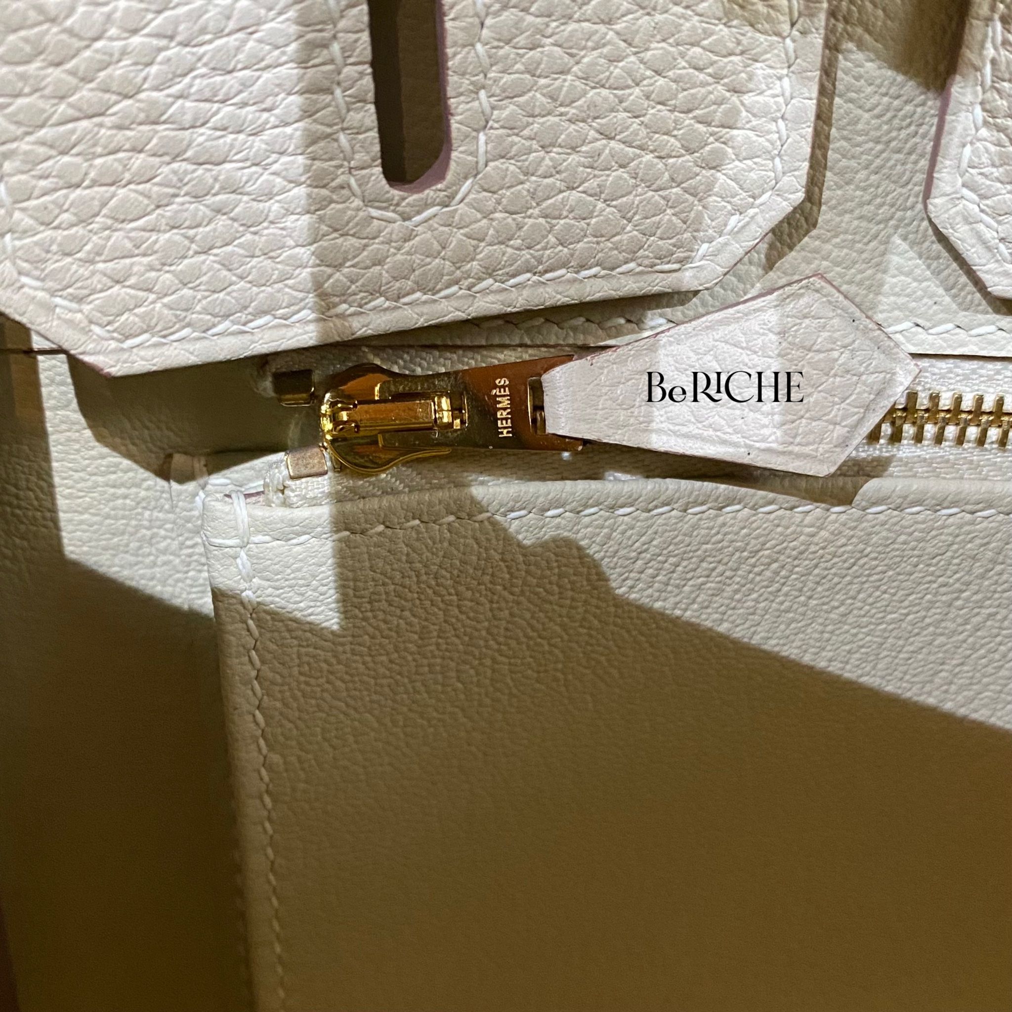 Birkin B25 Togo Craie GHW