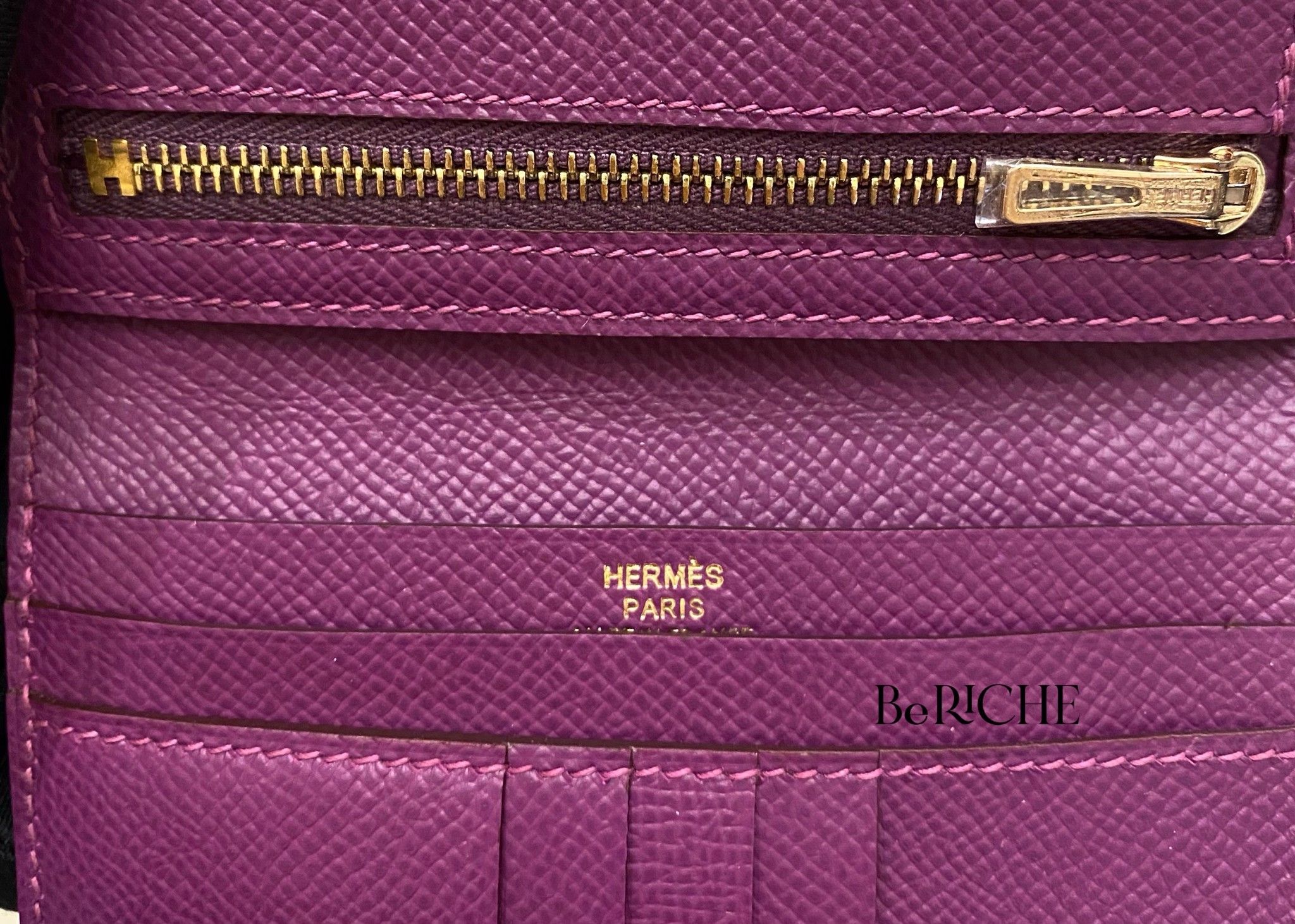 Hermes Wallet Bearn Compact Anemoe GHW