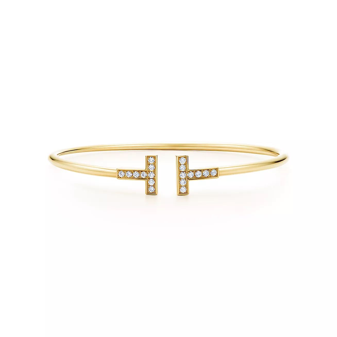 Tiffany T Diamond Wire Bracelet