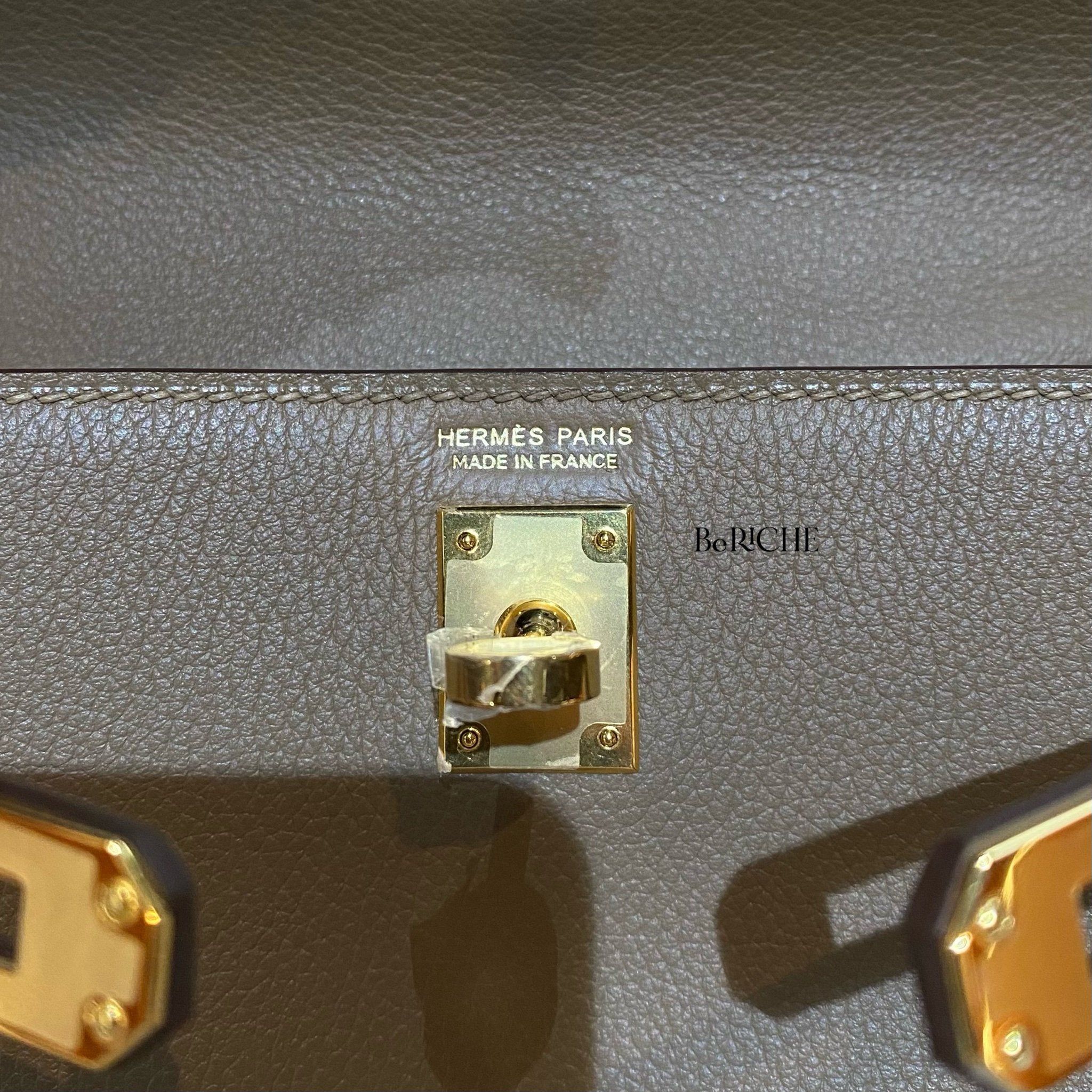Kelly Danse Bag Evercolor Leather Beige De Weimar GHW