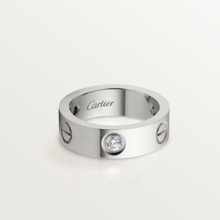 Cartier love ring, 3 diamonds
