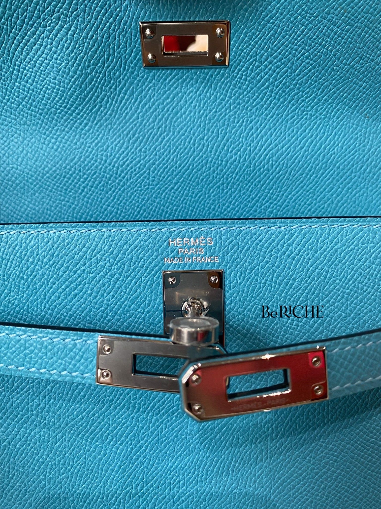 Kelly K25 Epsom Bleu Du Nord PHW