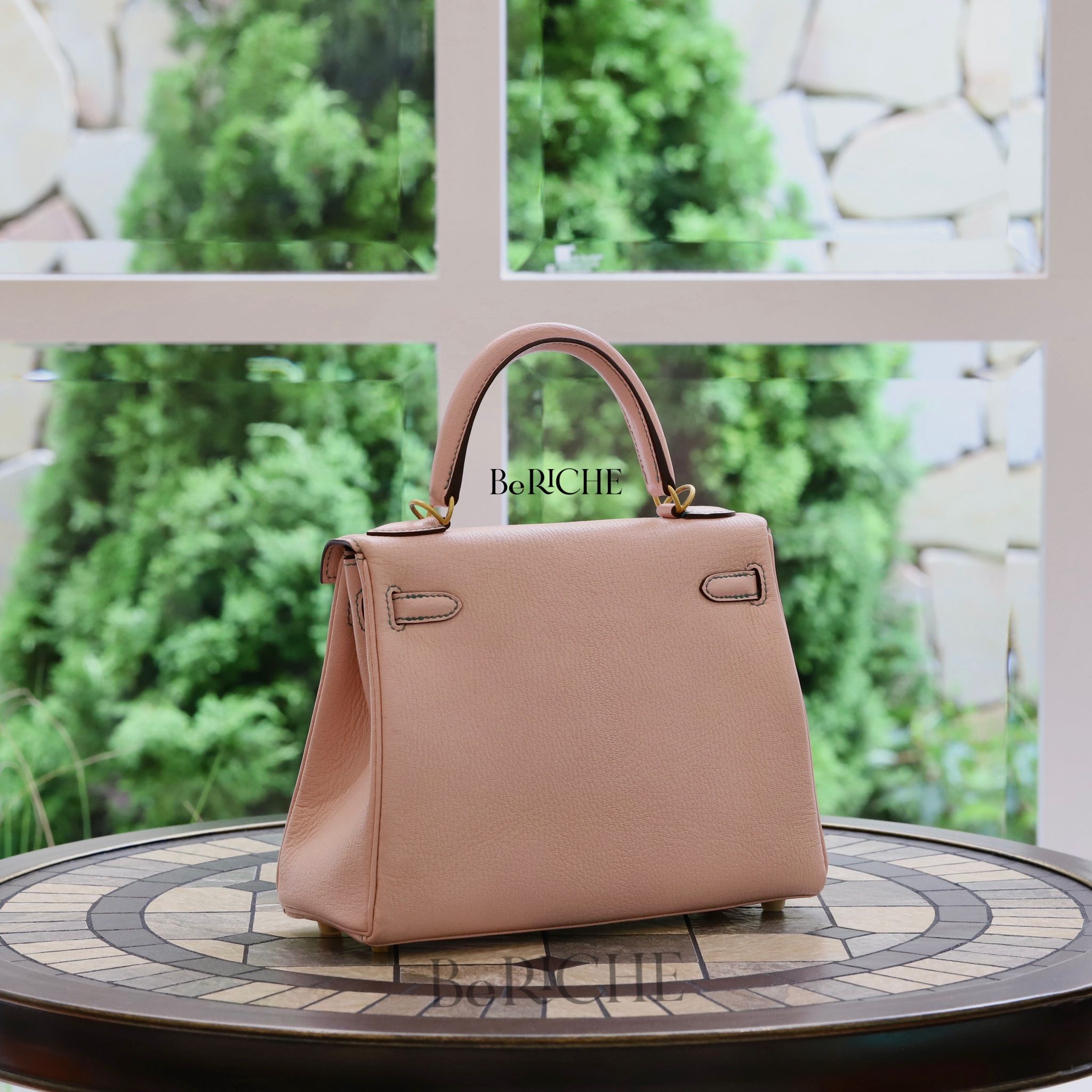 Kelly Hss K25 Chèvre Bicolor (Rose Sakura/Bleu Paon)