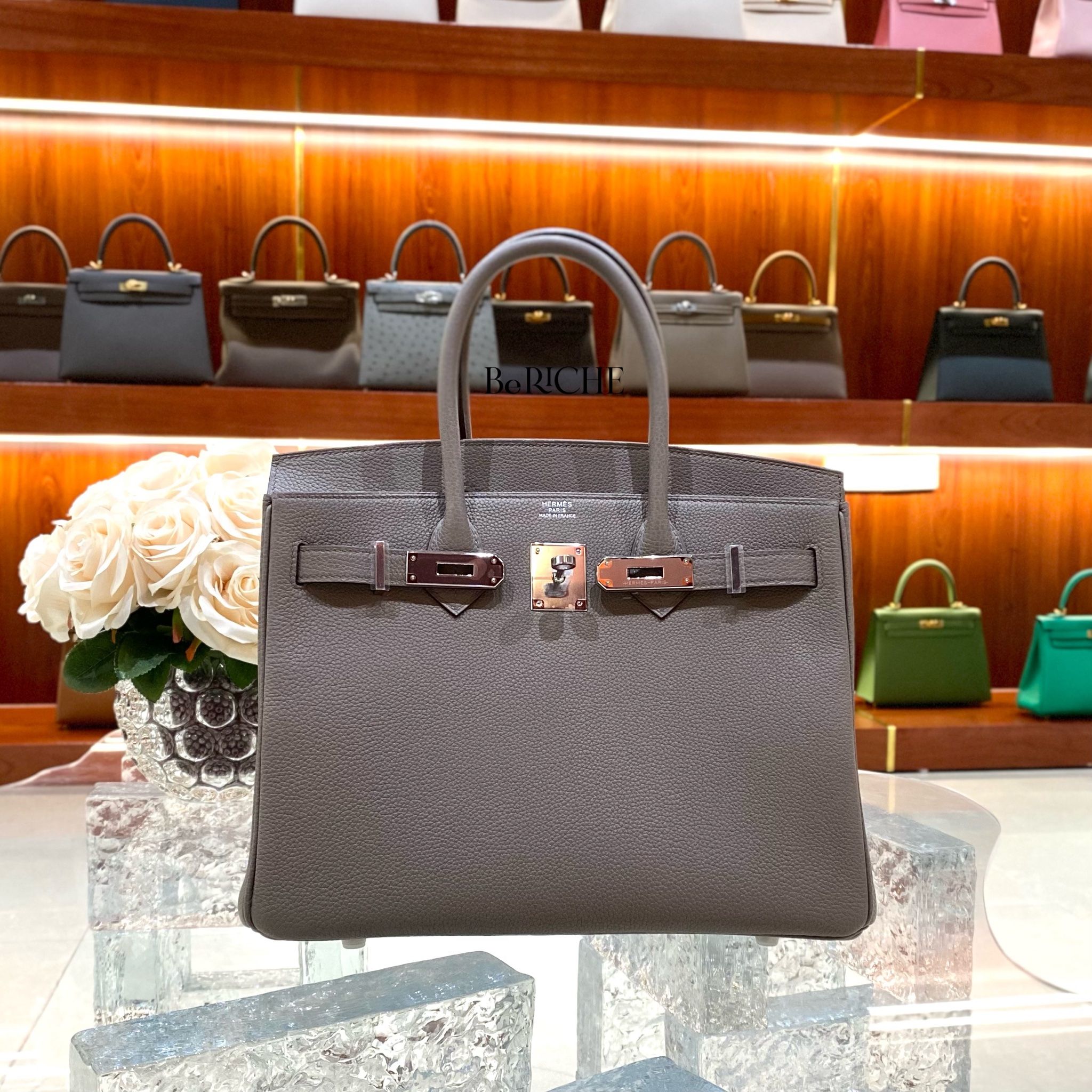 Birkin B30 Togo Gris Asphalt PHW