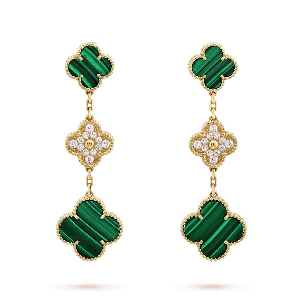 VCA Magic Alhambra earrings, 3 motifs