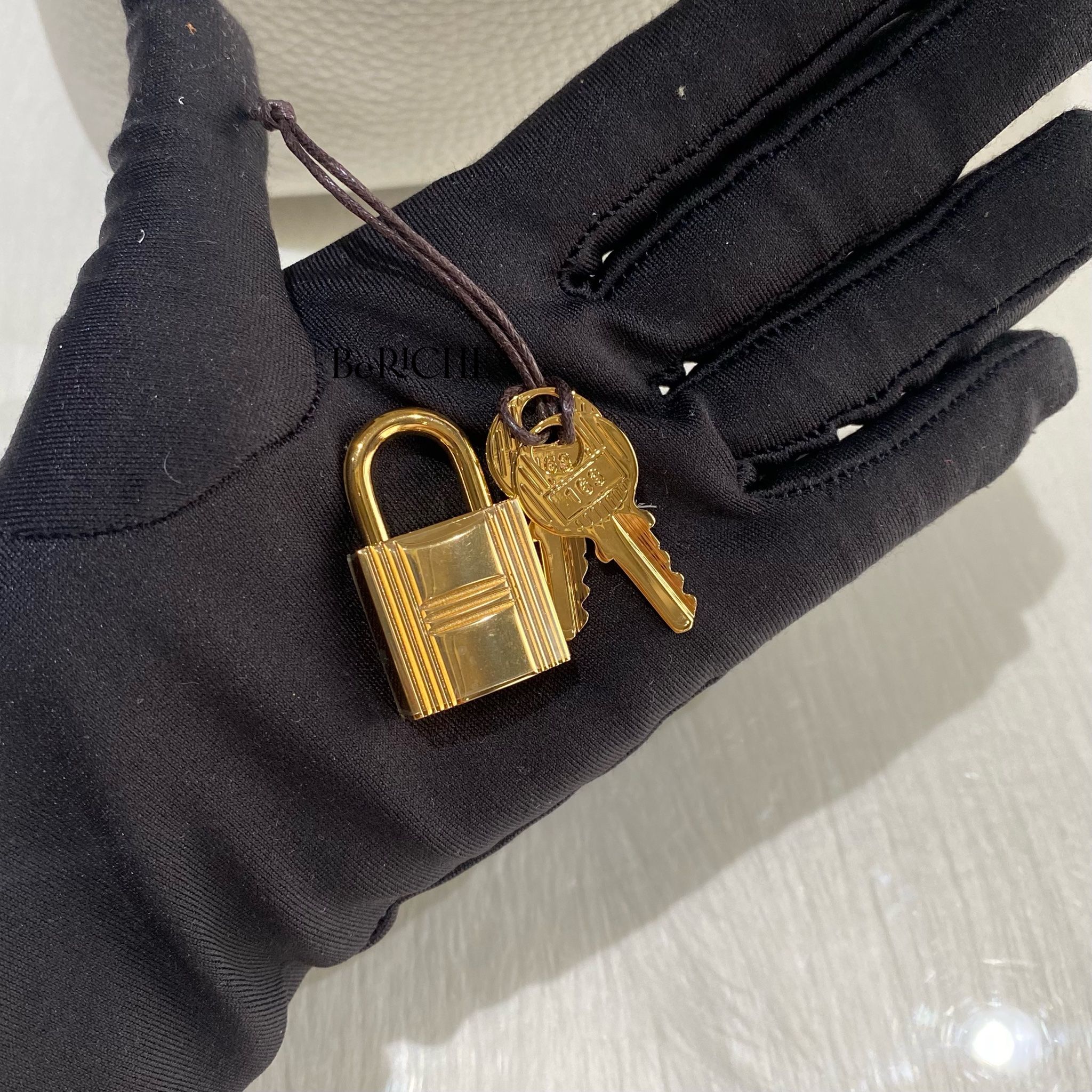 Picotin P18 Cleamance Leather Gris Perle GHW