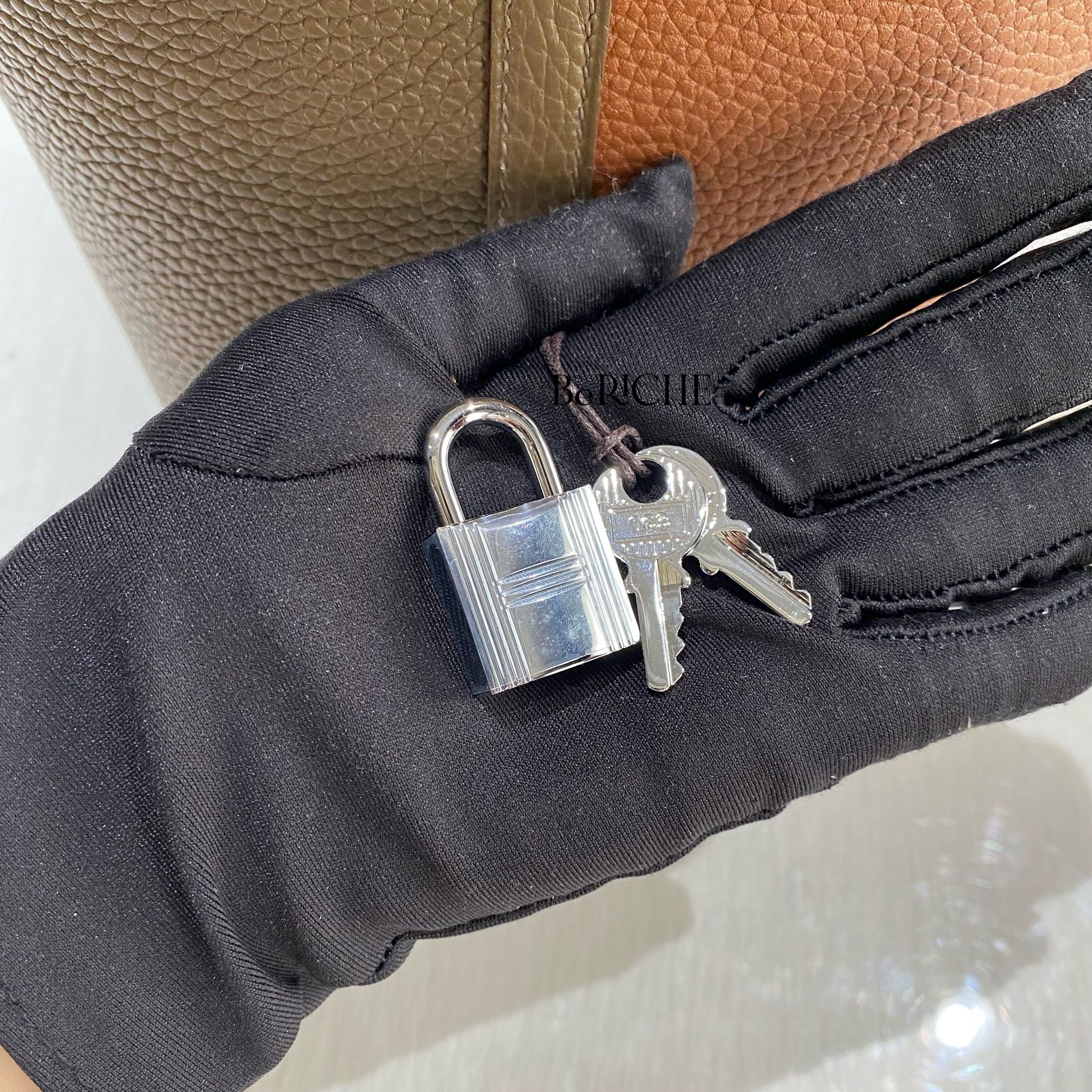 Picotin Hss P18 Cleamance Leather Gold/ Etoup/ Nata PHW