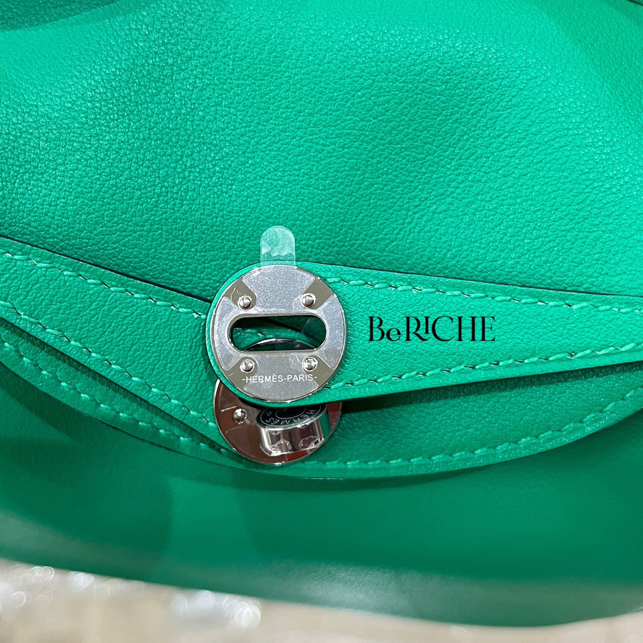 Mini Lindy 20 Swift Leather Menthe GHW