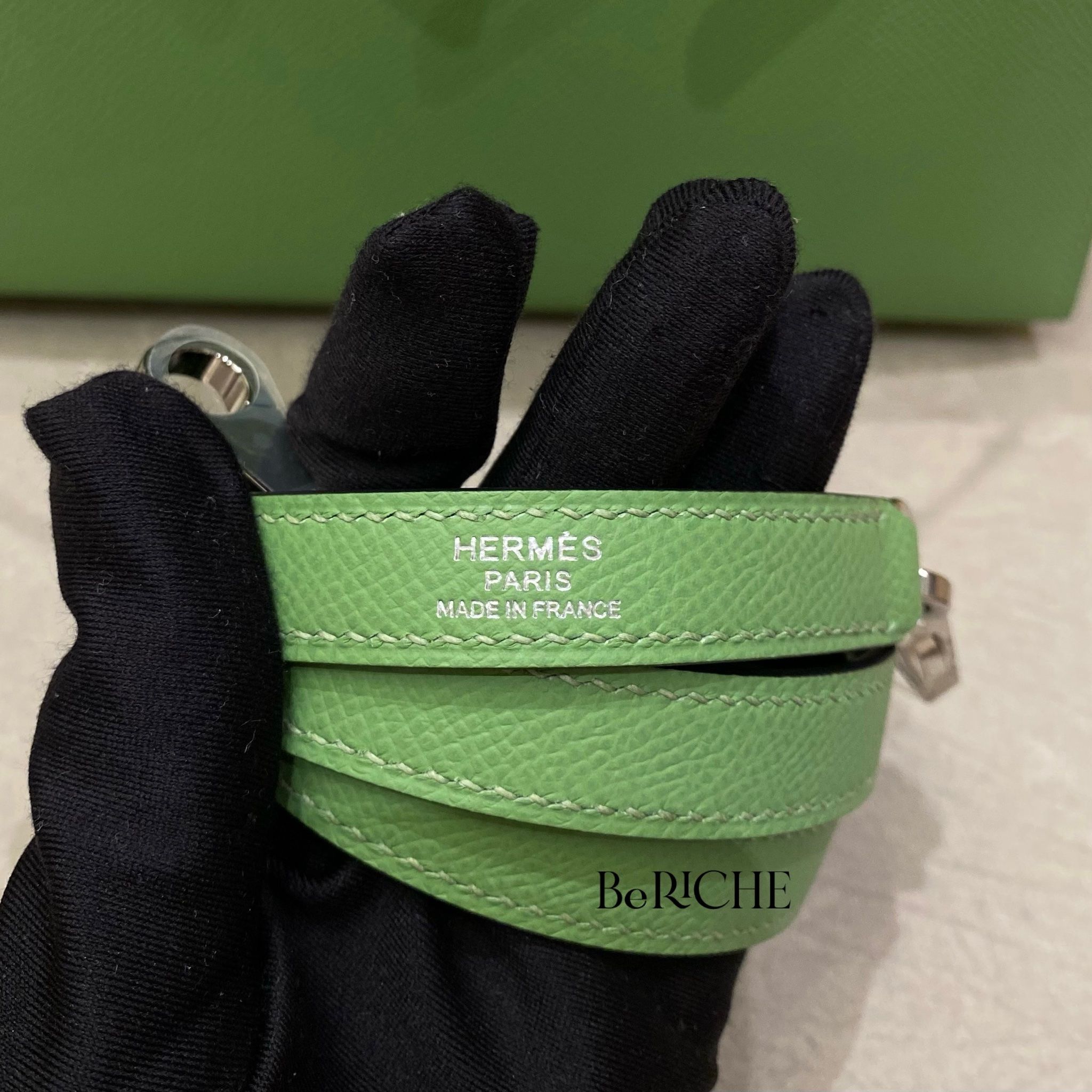 Kelly K25 Epsom Vert Criquet PHW