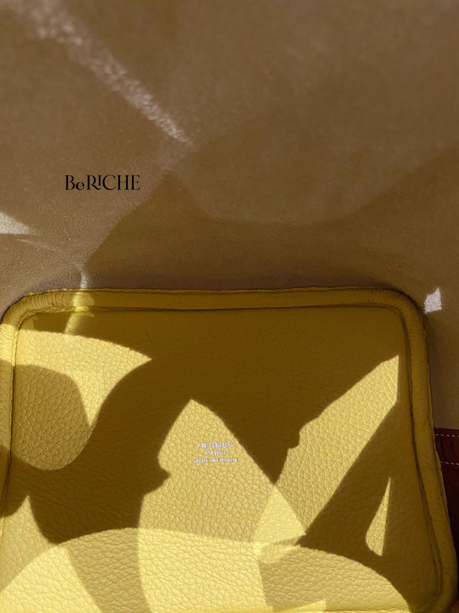 Picotin Hss P18 Clemence Leather Bicolor (Gold/Lime)