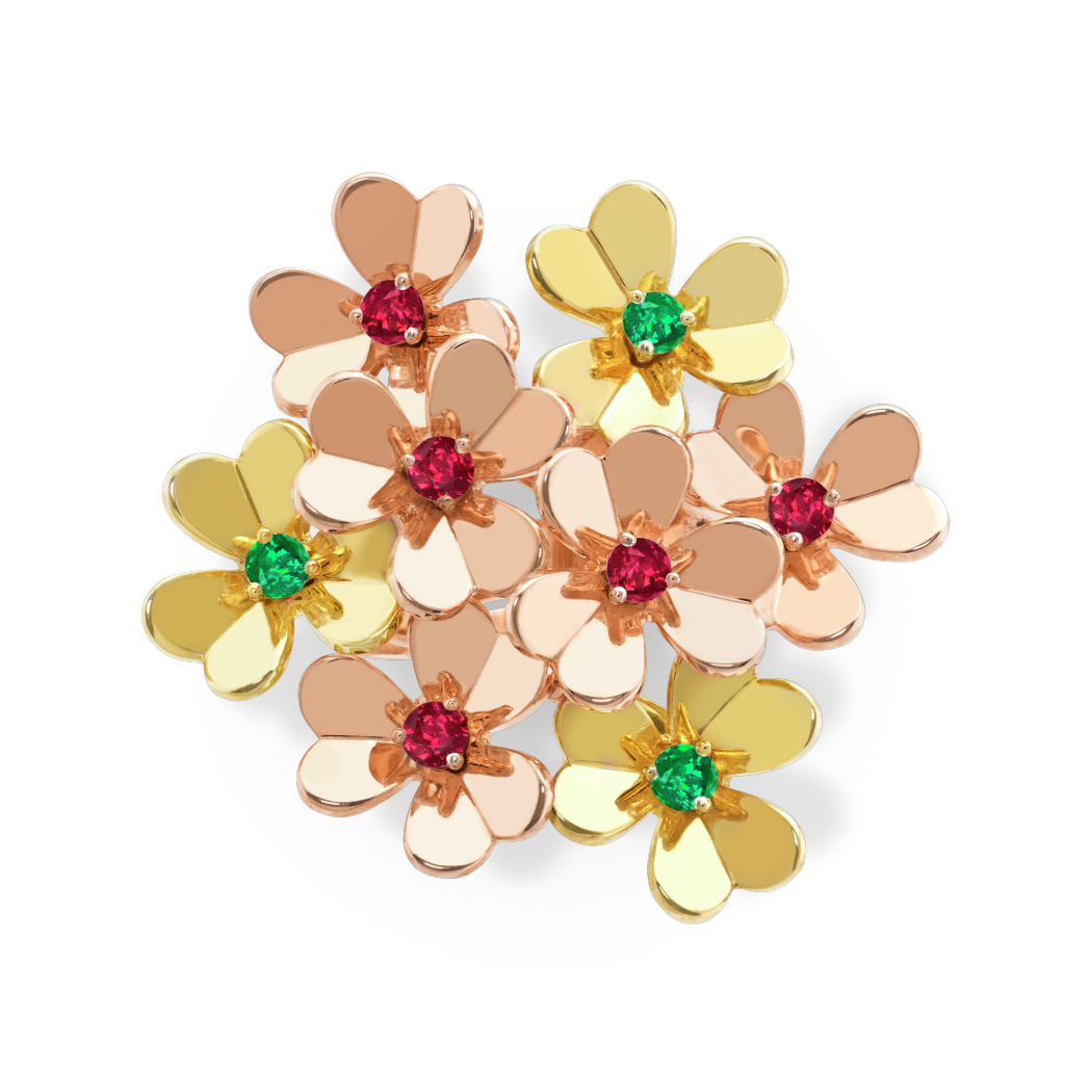 VCA Frivole ring, 8 flowers