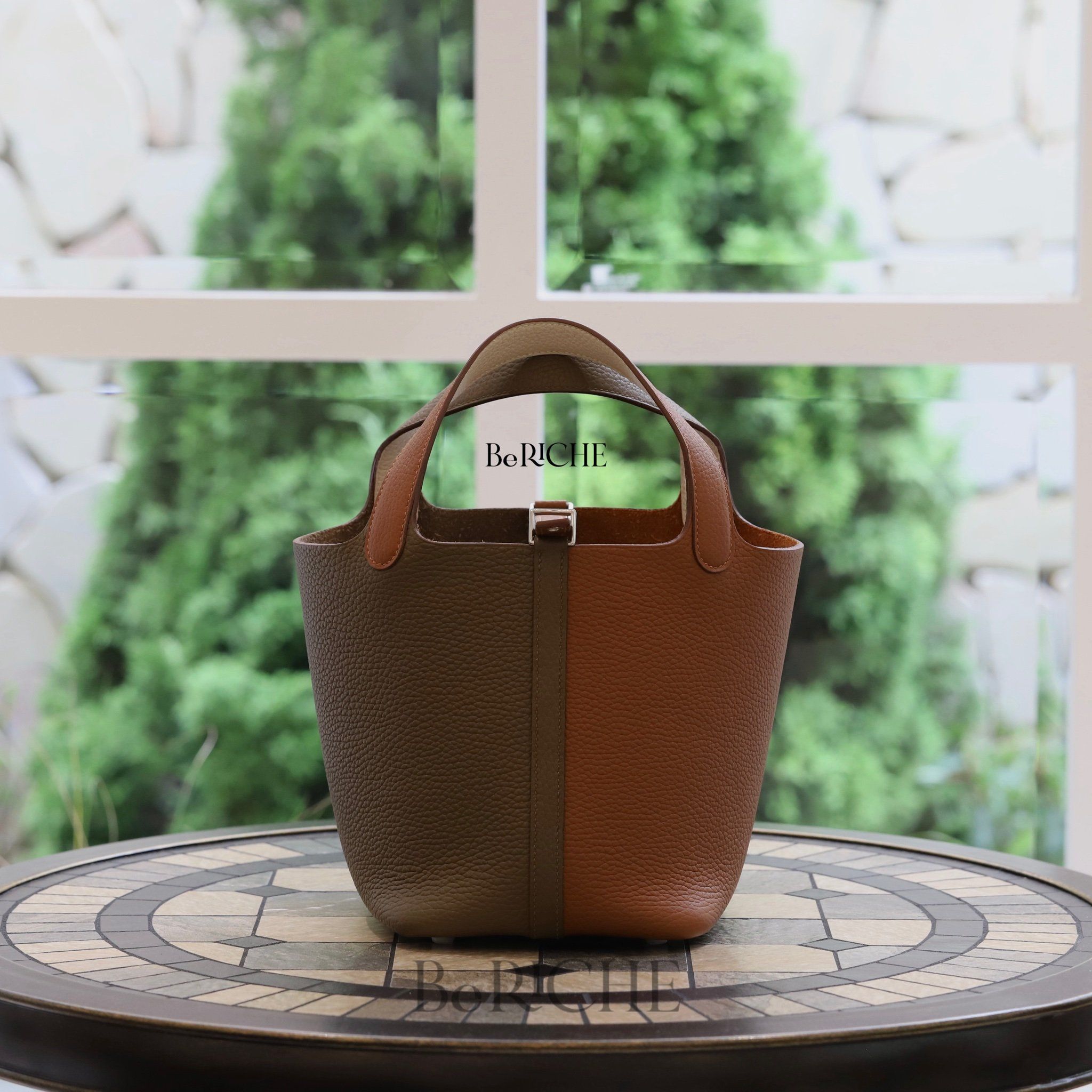 Picotin Hss P18 Cleamance Leather Gold/ Etoup/ Nata PHW