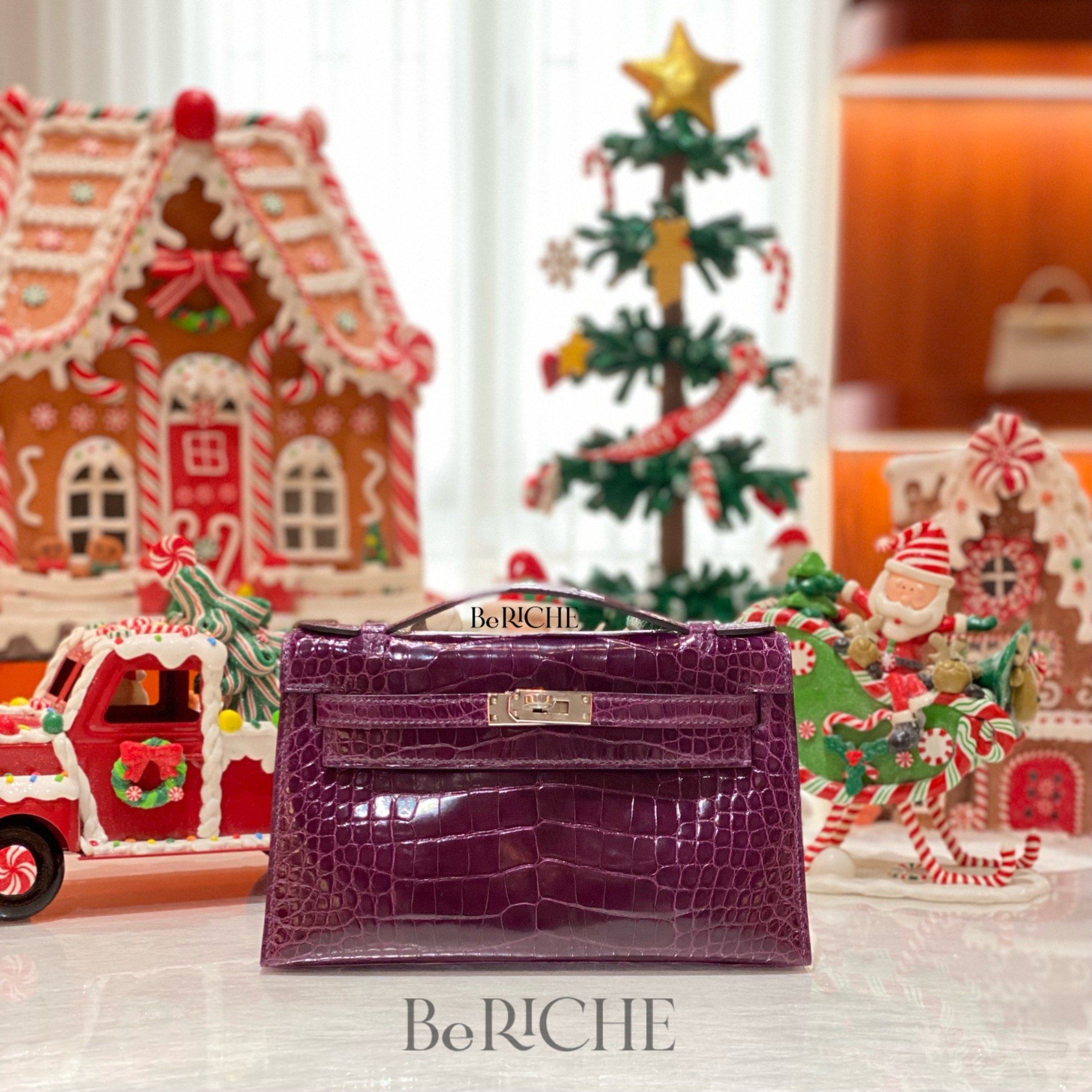 Kelly Pochette KP22 Crocodile Amethyst PHW