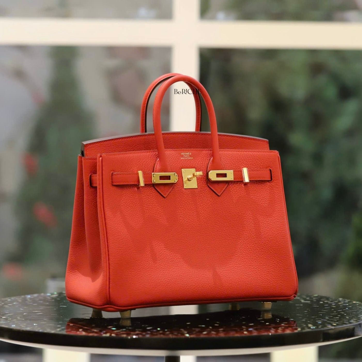 Birkin B25 Togo Rouge de coeur GHW